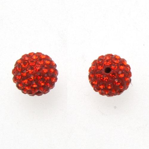 pave' beads - sun round 10mm | 1pc