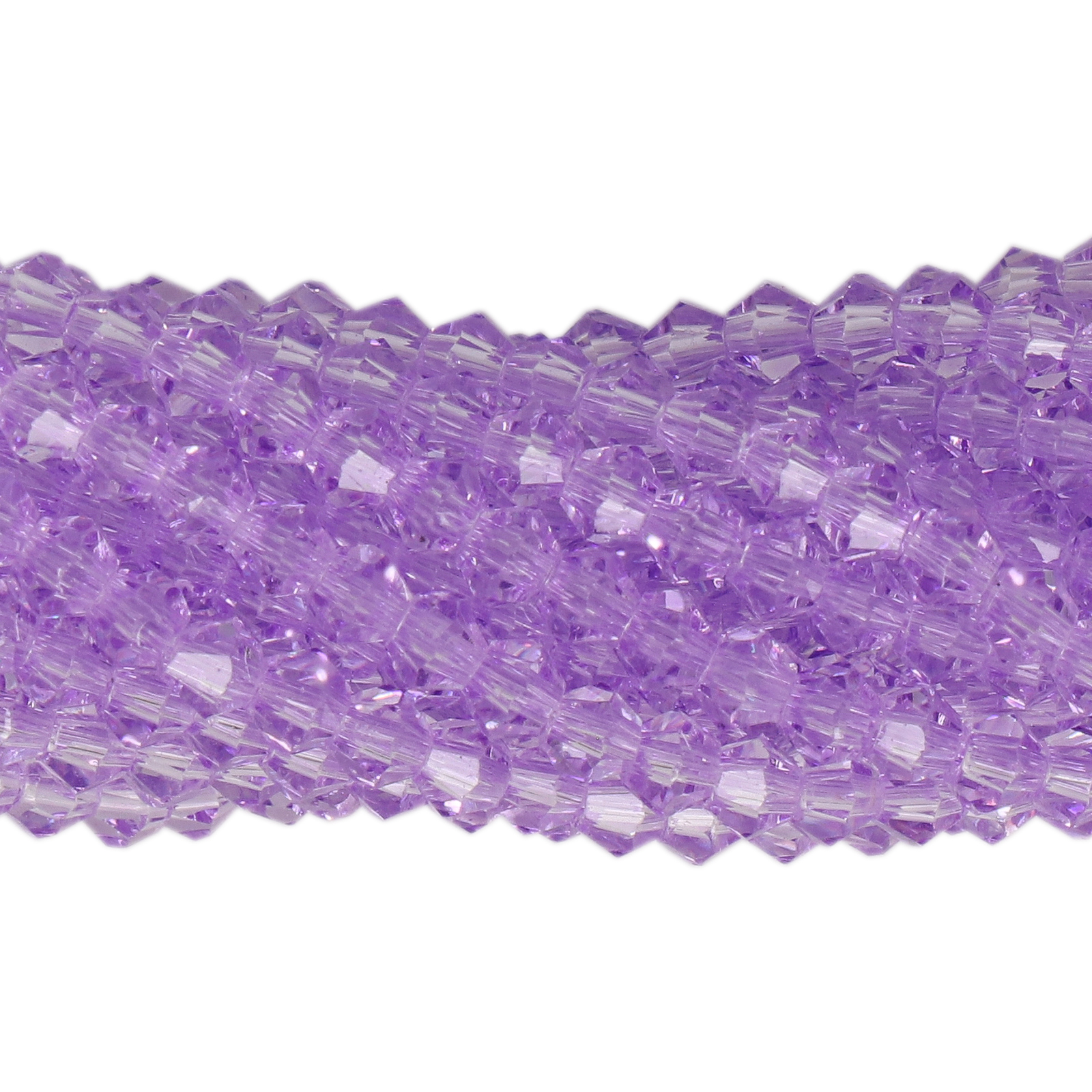 lavender chinese crystal faceted bicone 3mm | 1 strand