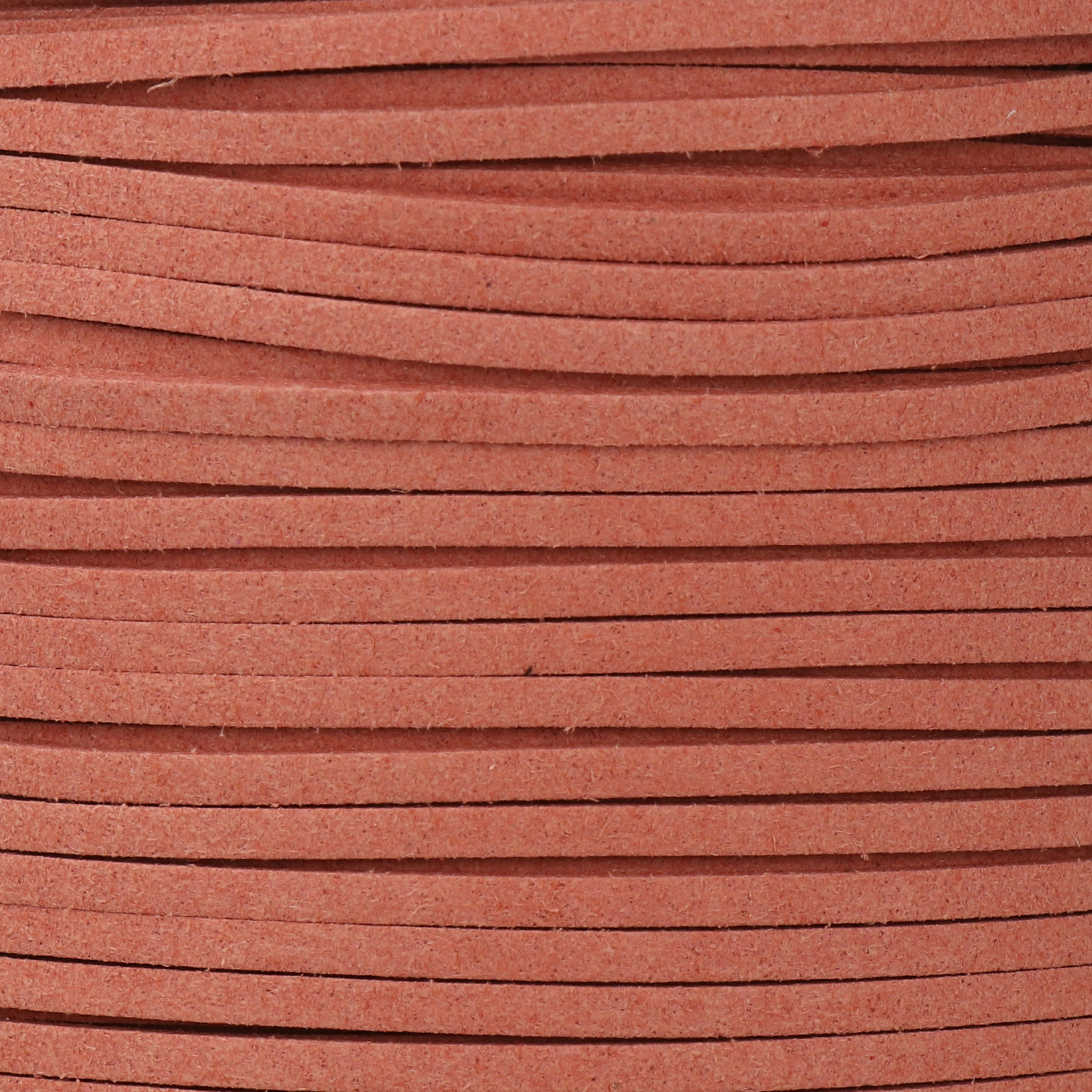 terracotta micro fiber suede cord 3x1,5mm | 2mt