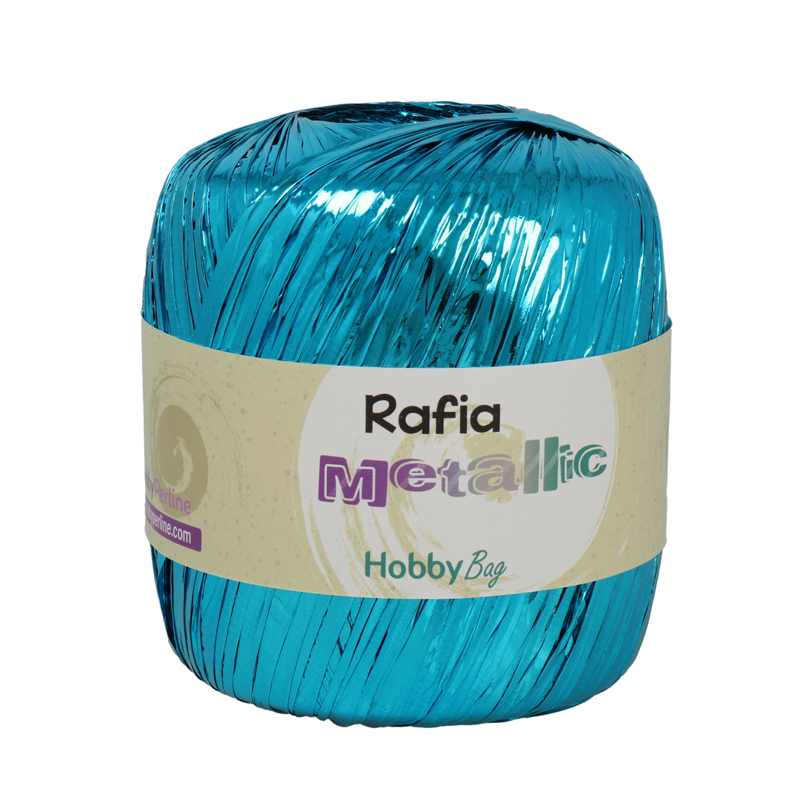 rafia metallic hobbybag - turquoise - 50gr (110mt) | 1pc