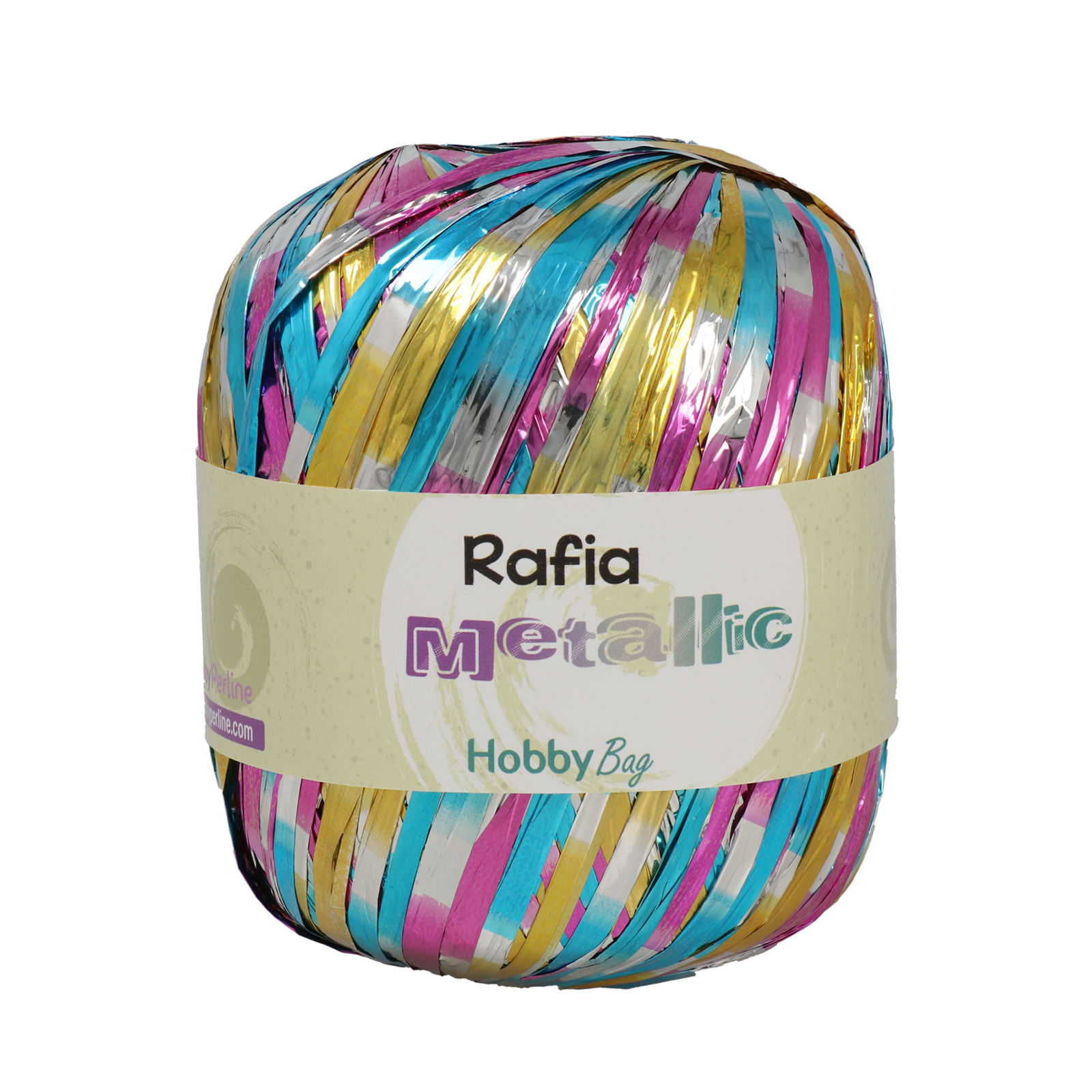 rafia metallic hobbybag - multicolor - 50gr (110mt) | 1pc