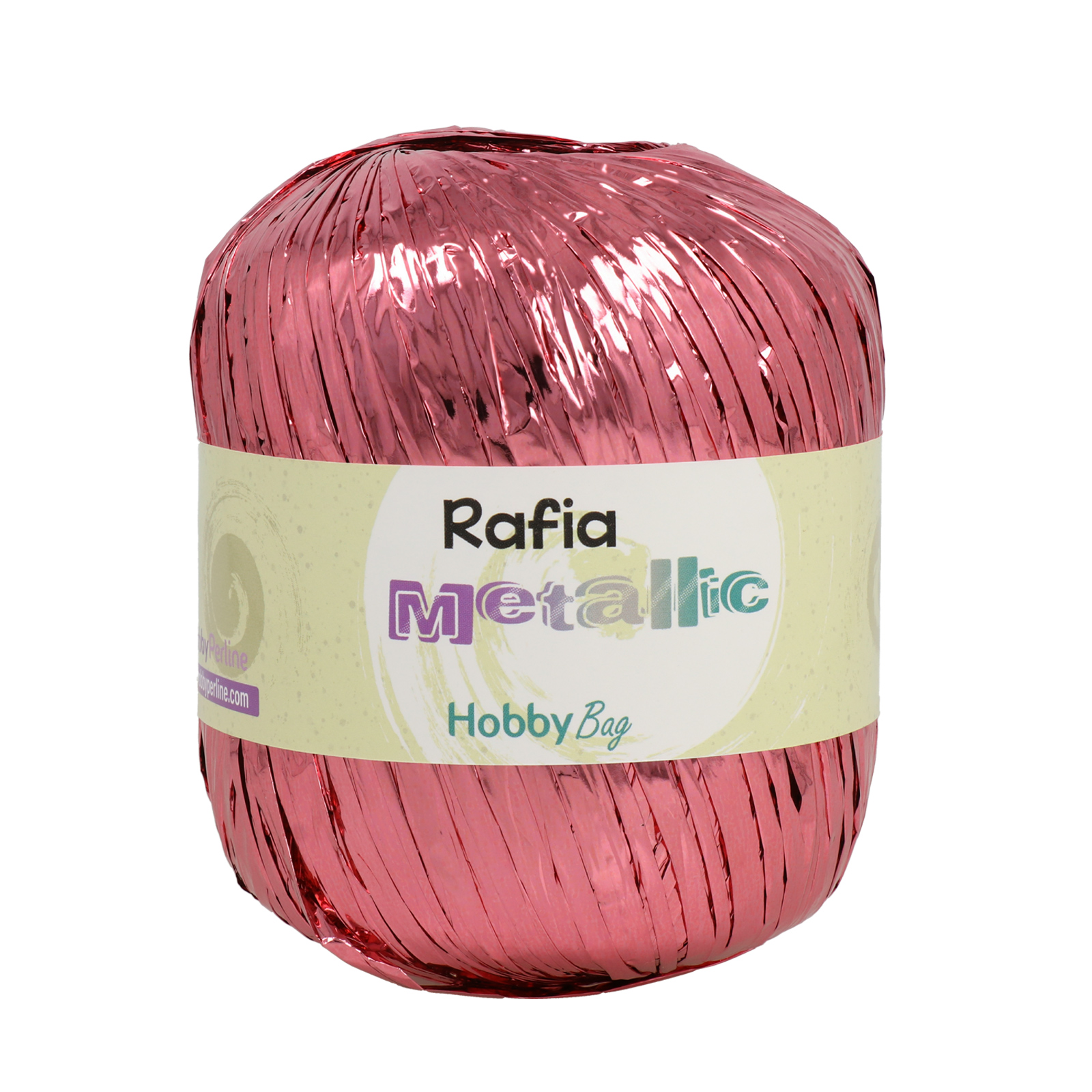 rafia metallic hobbybag - pink - 50gr (110mt) | 1pc