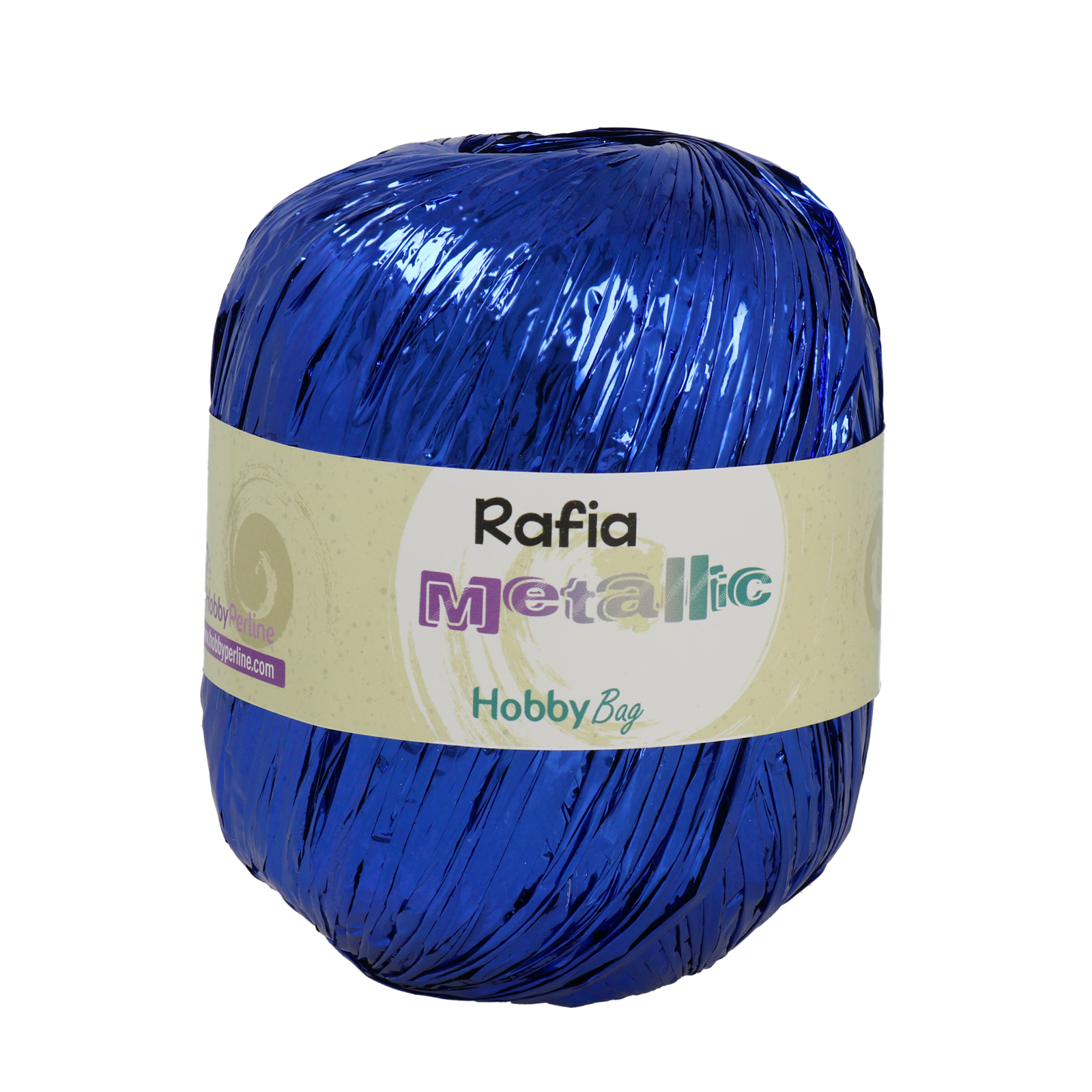 rafia metallic hobbybag - blue - 50gr (110mt) | 1pc