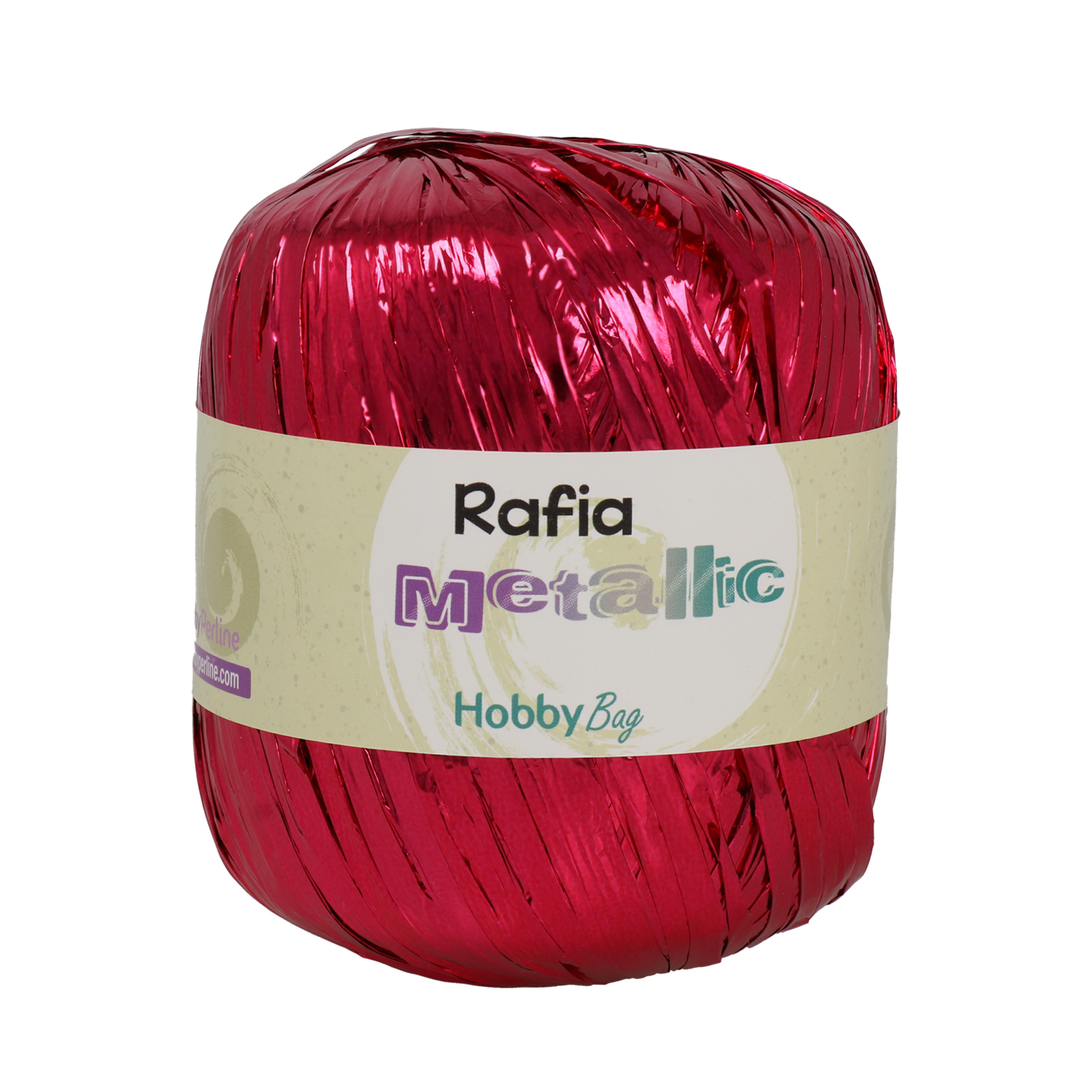 rafia metallic hobbybag - fuchsia - 50gr (110mt) | 1pc