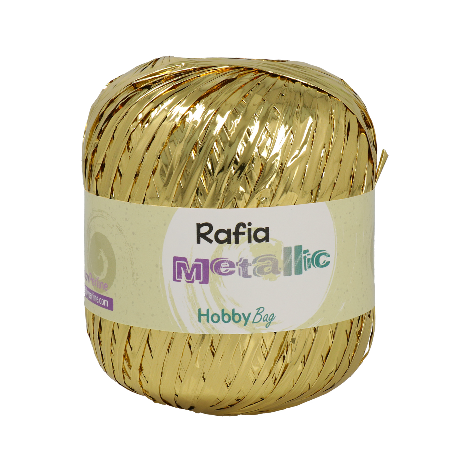 rafia metallic hobbybag - gold - 50gr (110mt) | 1pc
