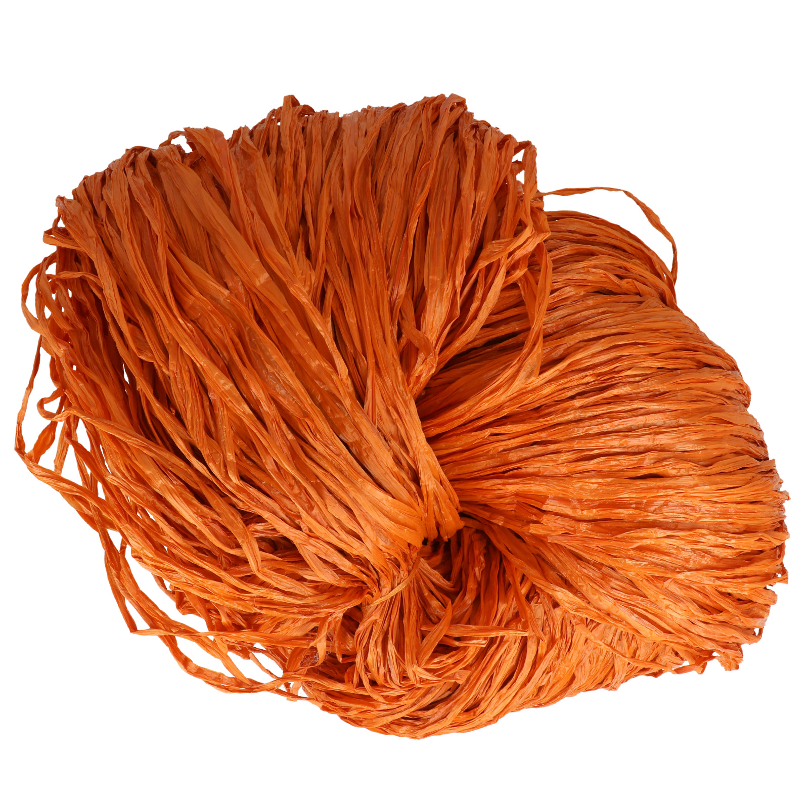 viscose raffia hobbybag - semi-matte orange 250gr | 1pc