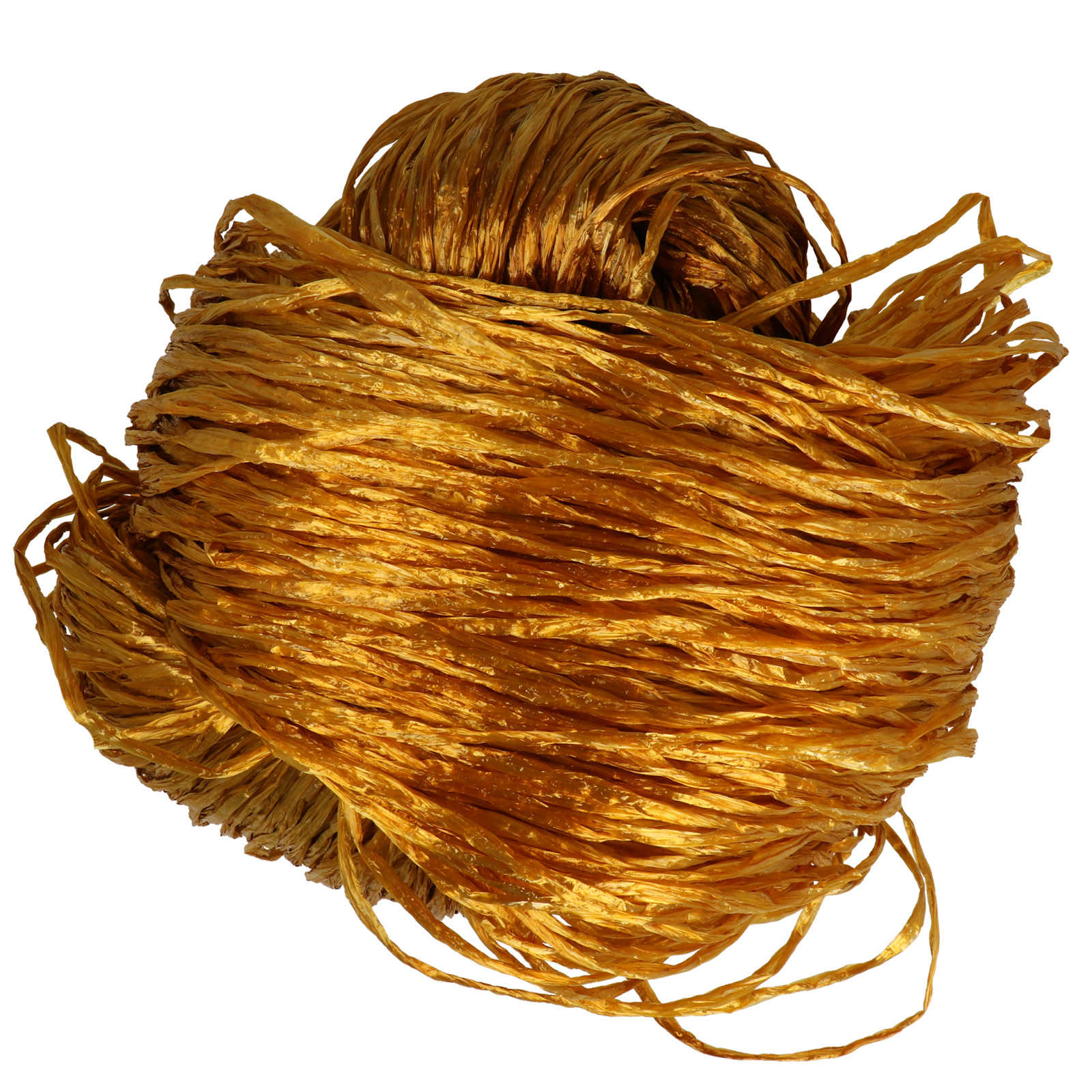 viscose raffia hobbybag - glossy gold 250gr | 1pc