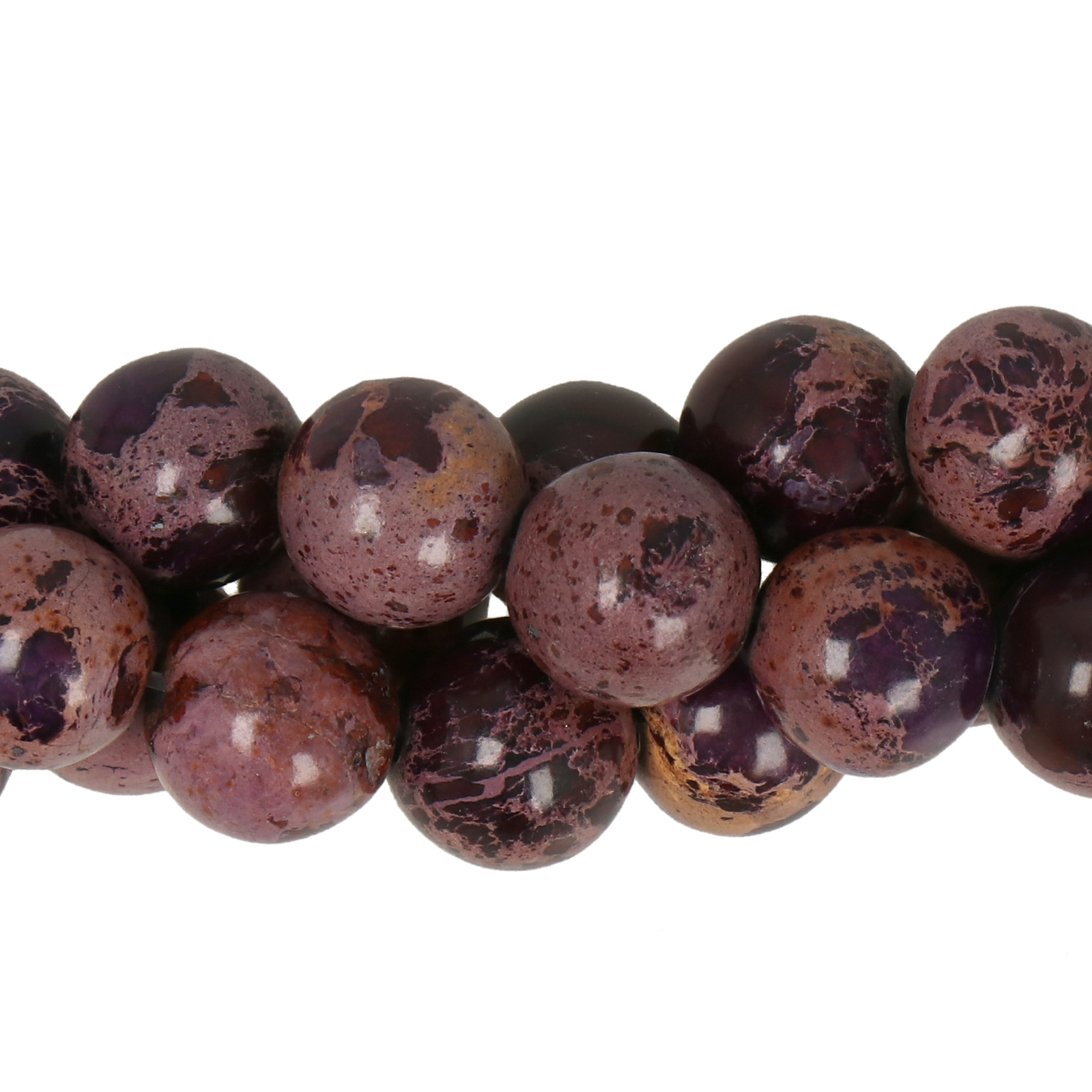 dyed purpur impression jaspis glatt runde 10mm | 8st