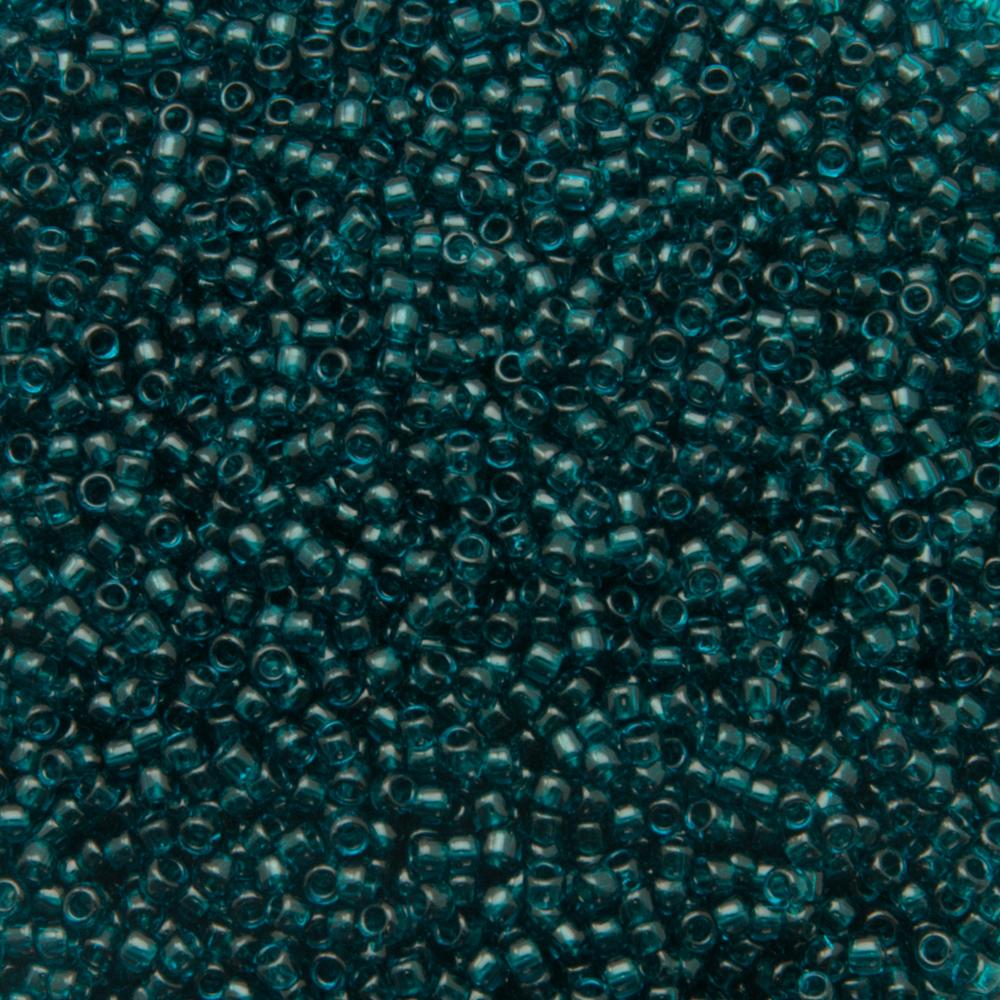 rocaille toho seed beads 15/0 - transparent capri blue(7bd) | 10gr