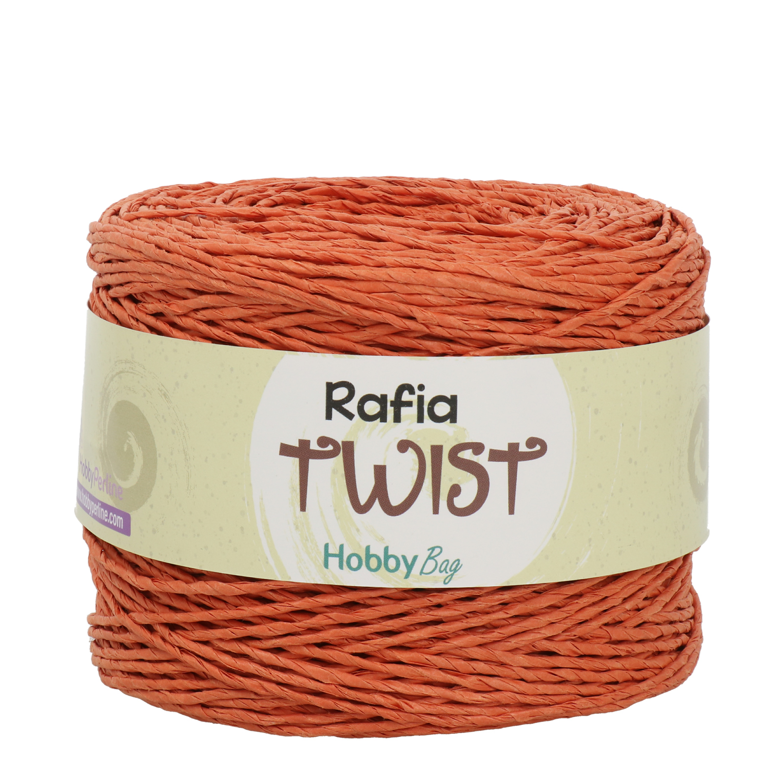 rafia twist hobbybag - orange - 250gr (250mt) | 1pc