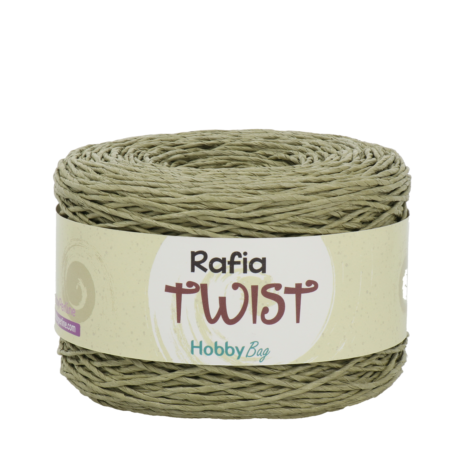 rafia twist hobbybag - olive green - 250gr (250mt) | 1pc