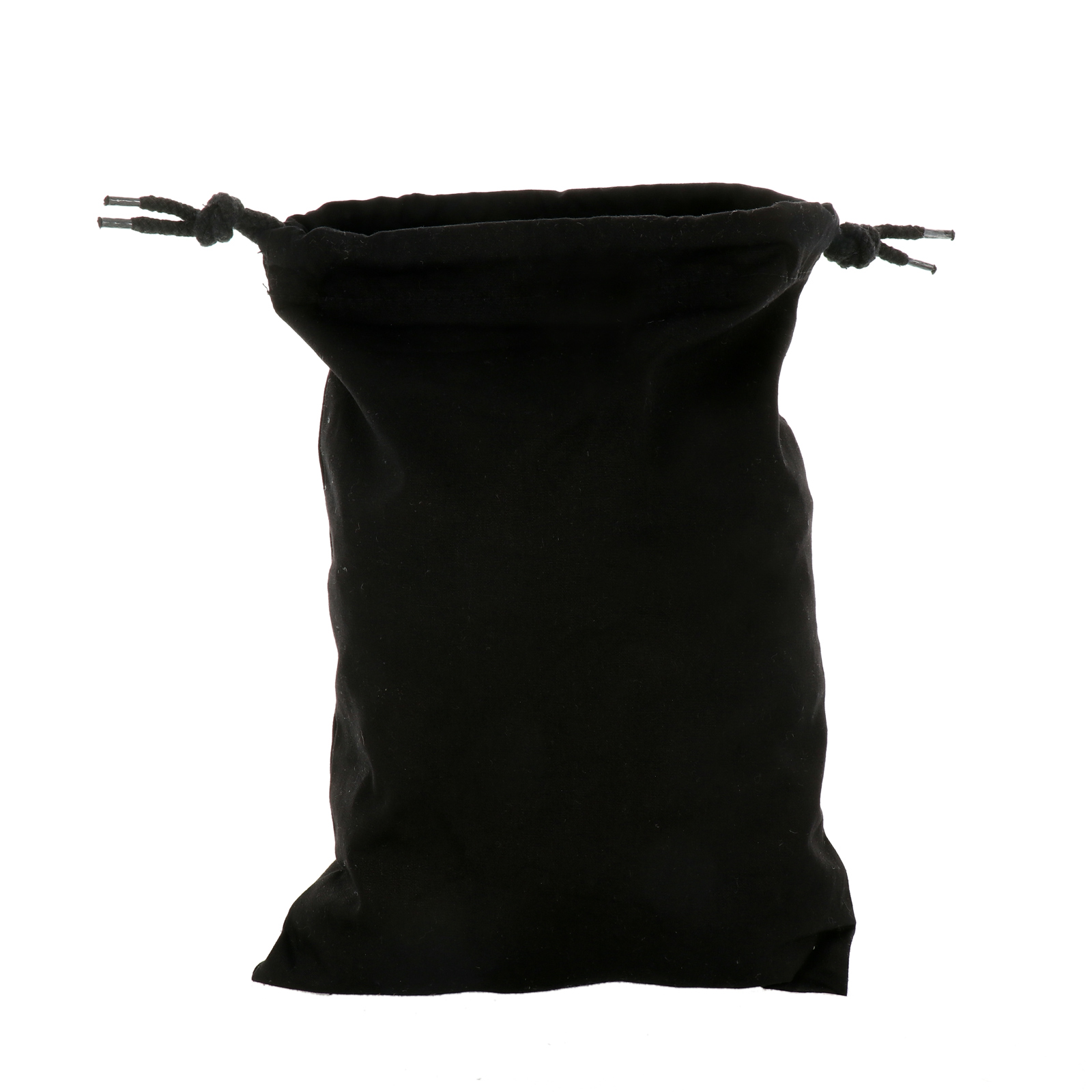 cotton drawstring bag - black - 31x24cm | 1pc