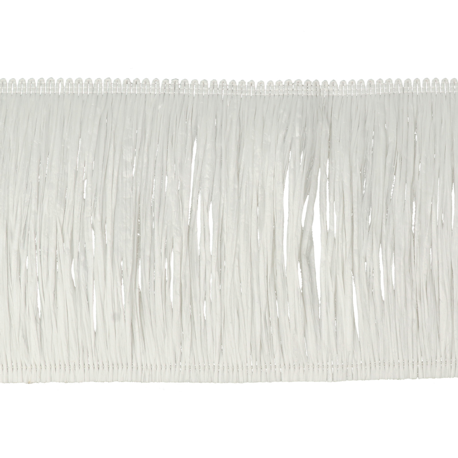 raffia fringe for bags - white - 15 cm | 50cm