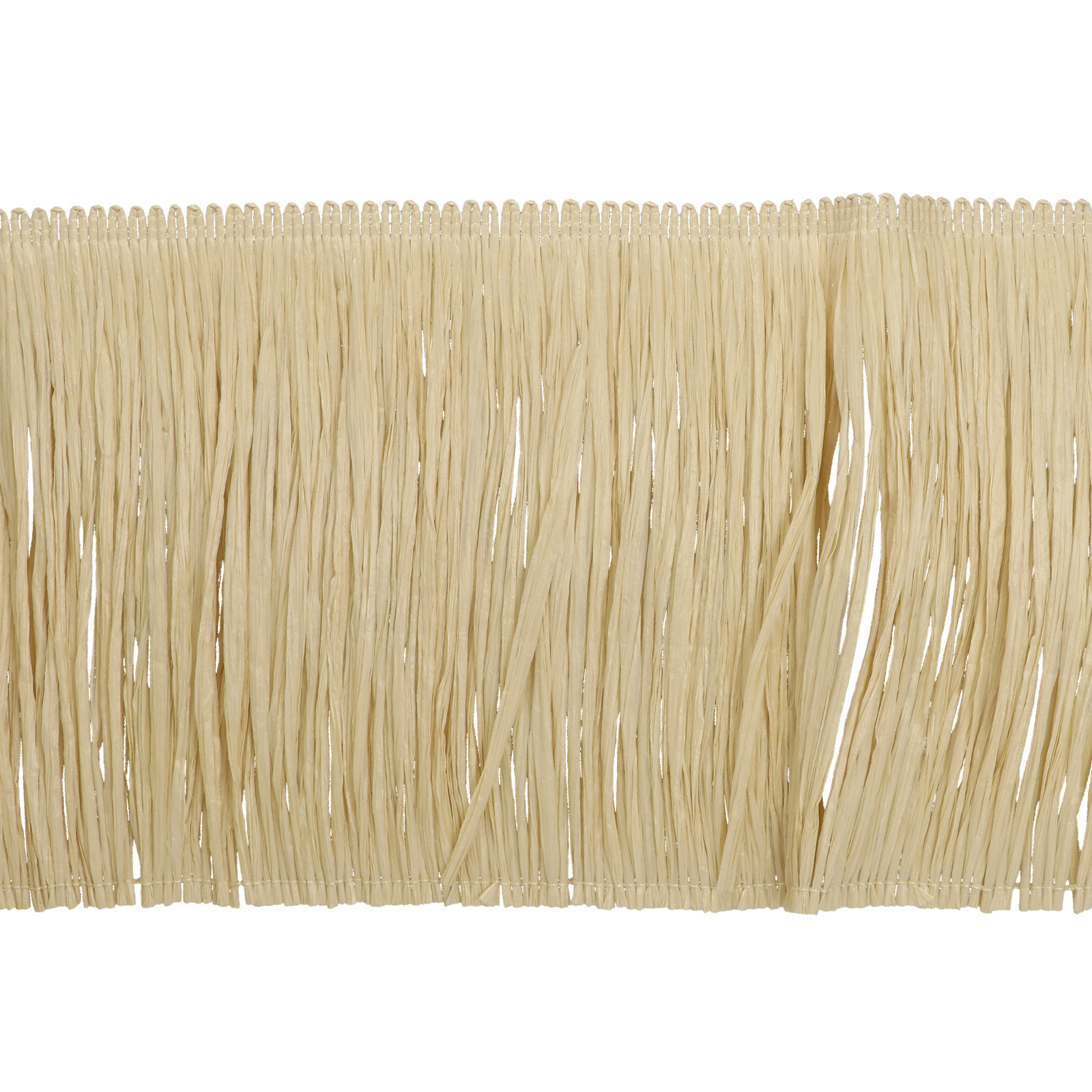 raffia fringe for bags - cream - 15 cm | 50cm