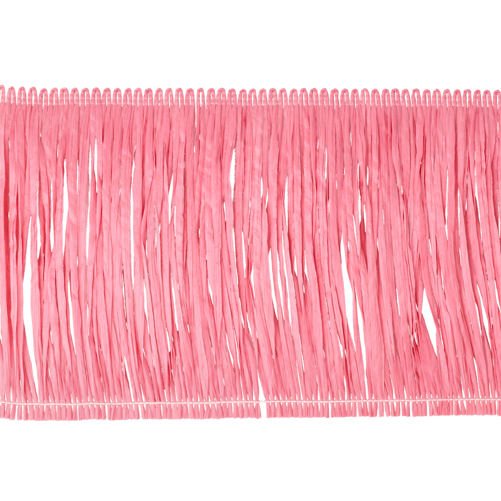 raffia fringe for bags - pink - 15 cm | 50cm