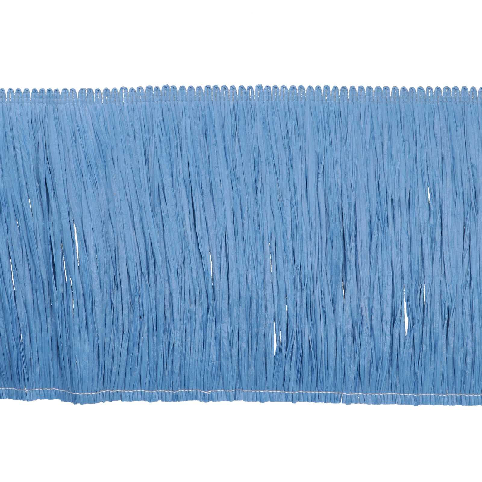 raffia fringe for bags - light blue - 15 cm | 50cm