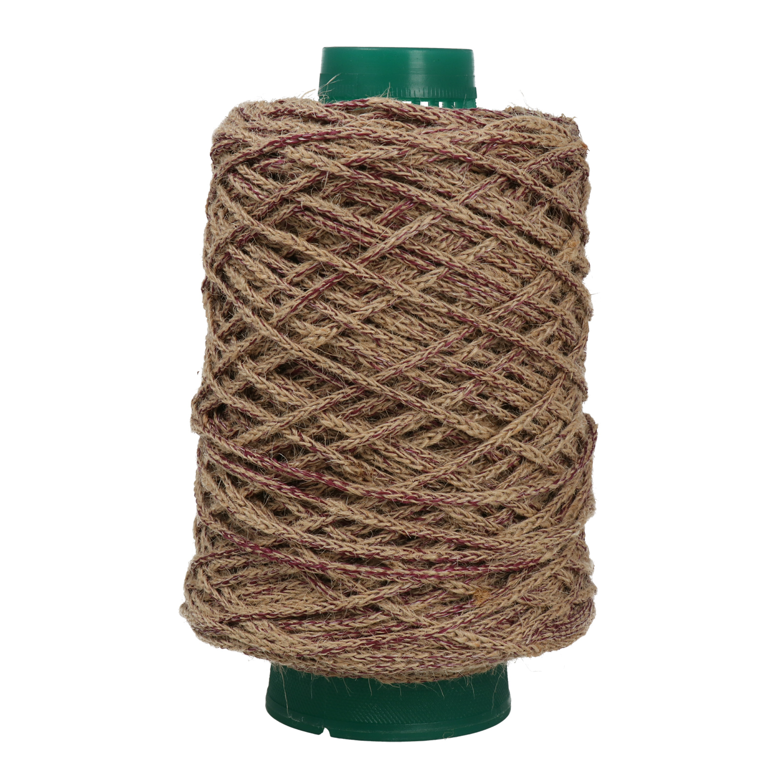 hobbybag elastische jute - natur/bordeaux - 250gr | 1st