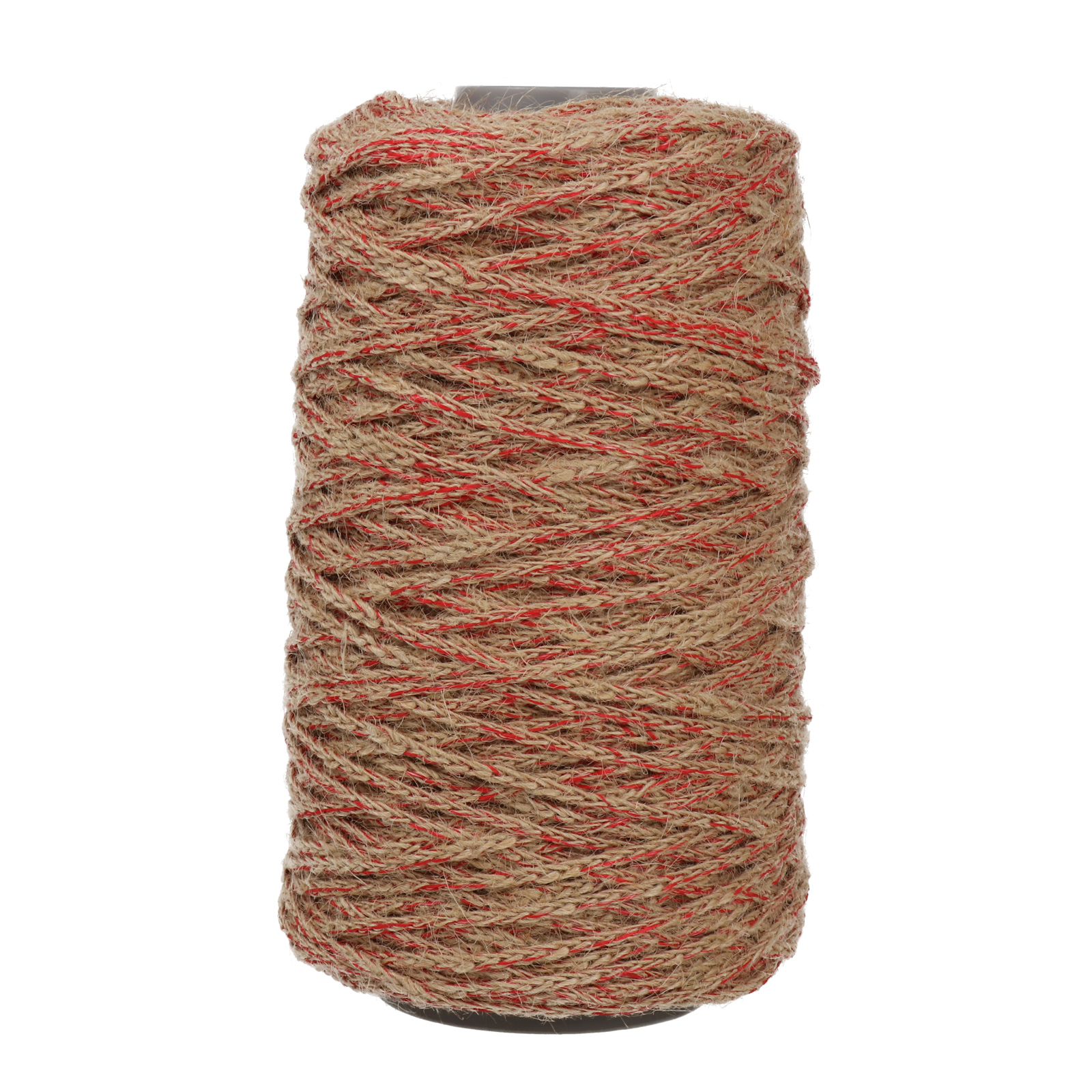 hobbybag elastische jute - natur/rot - 250gr | 1st