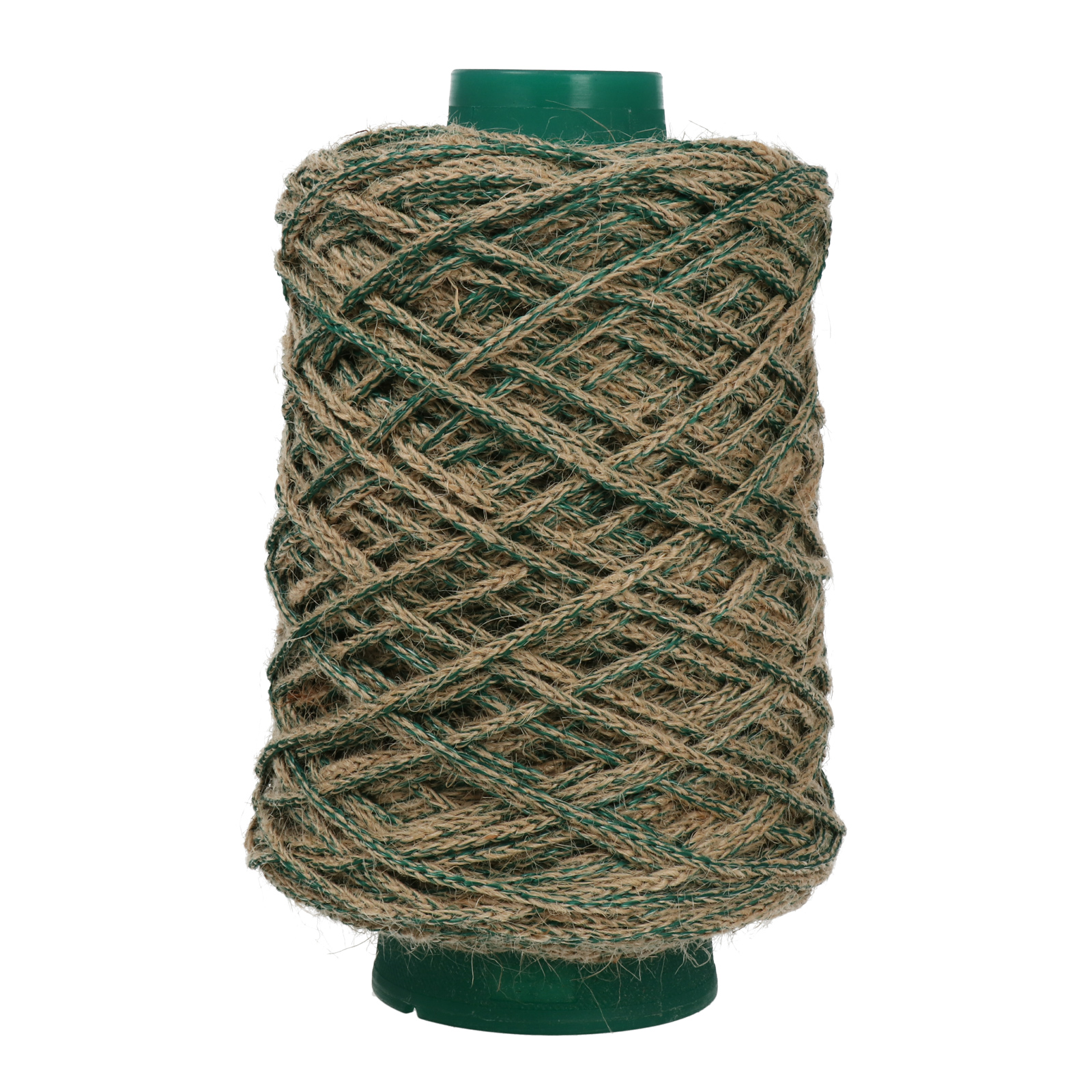 hobbybag elastic jute - natural/emerald green - 250gr | 1pc