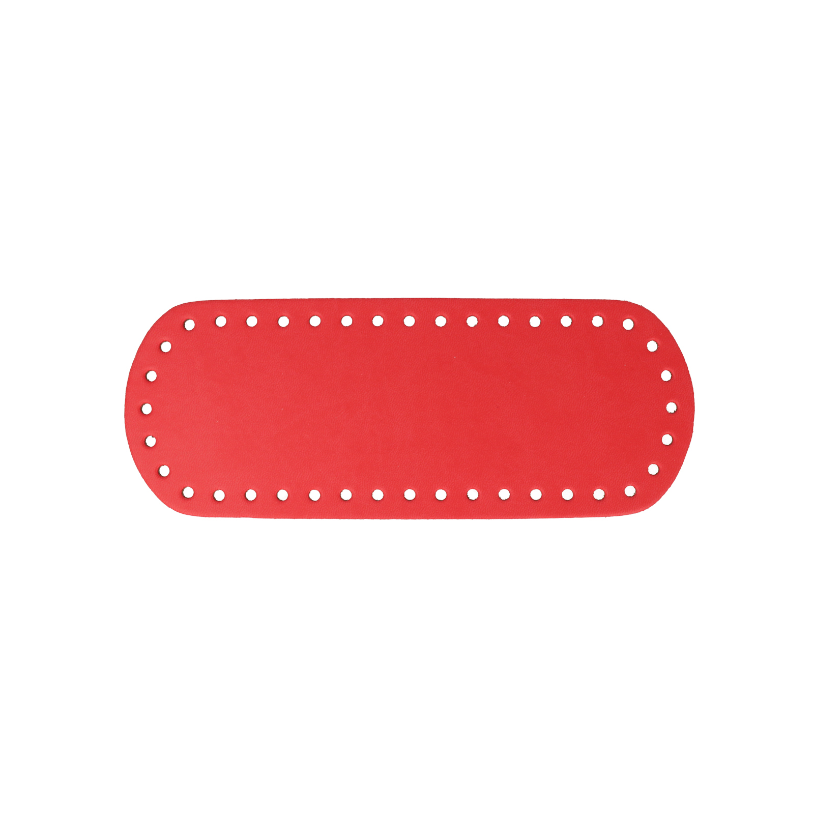 strawberry pu leather bottom bag oval 21x8cm | 1pc