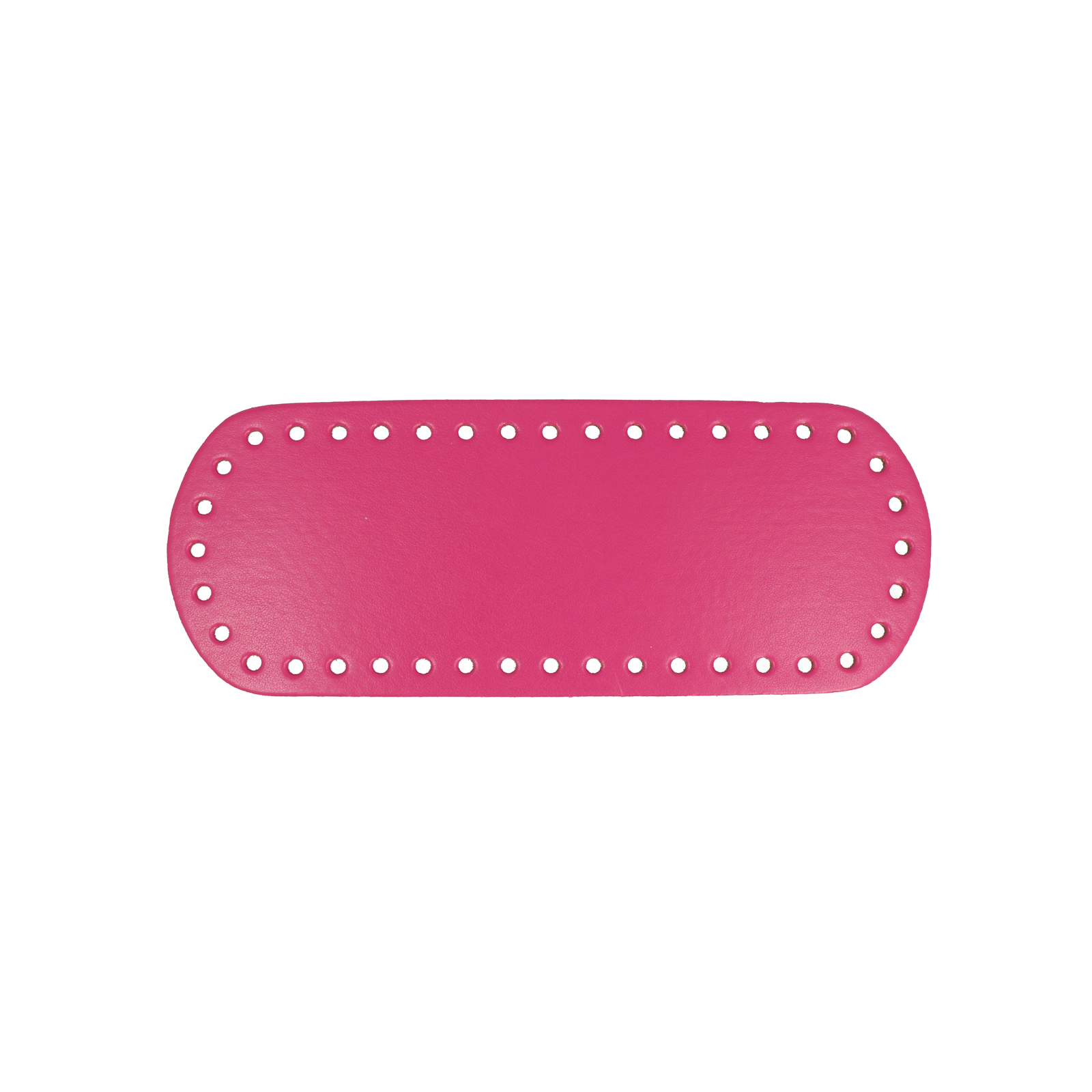 fuchsia pu leather bottom bag oval 21x8cm | 1pc