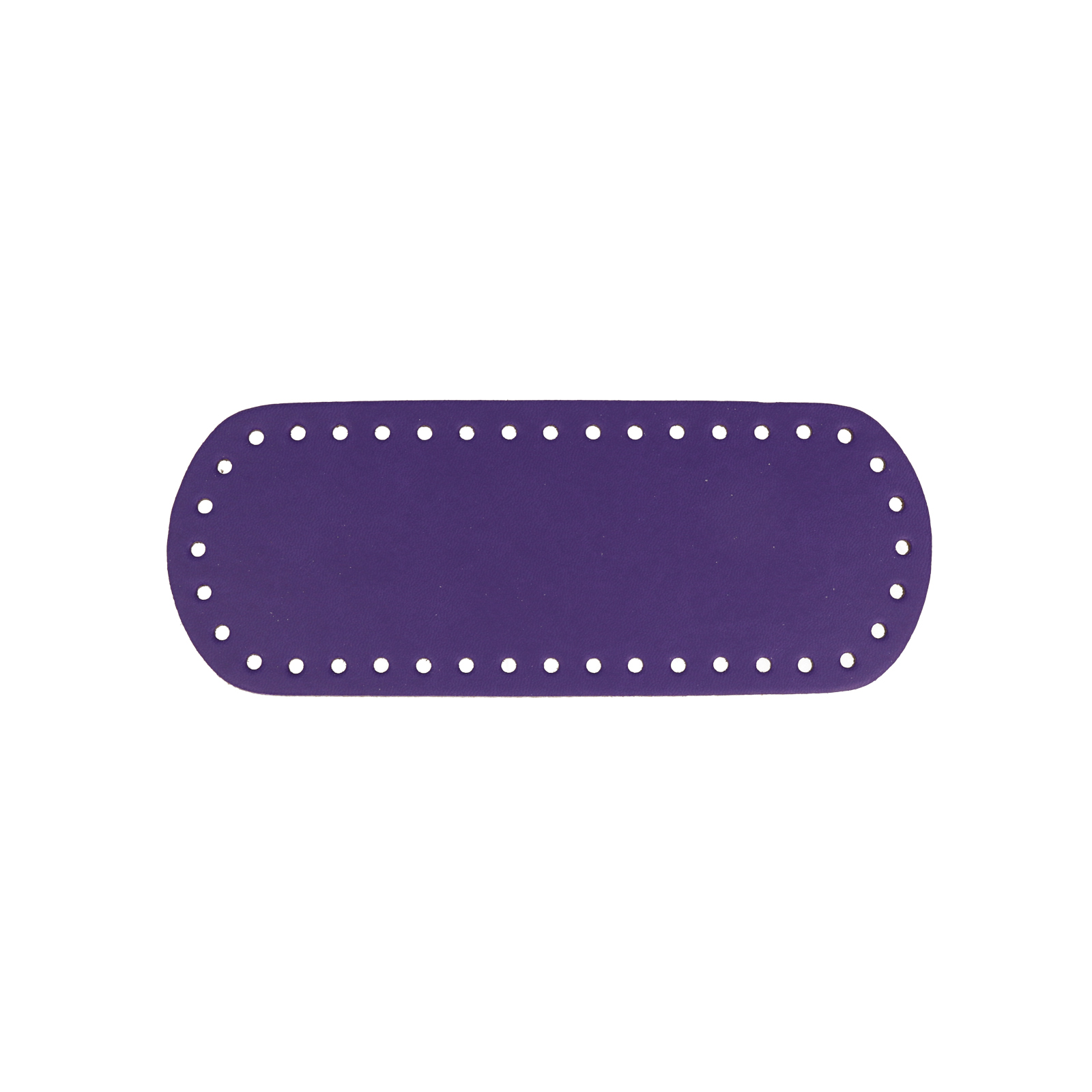 pu-leder taschenboden lila oval 21x8cm | 1st