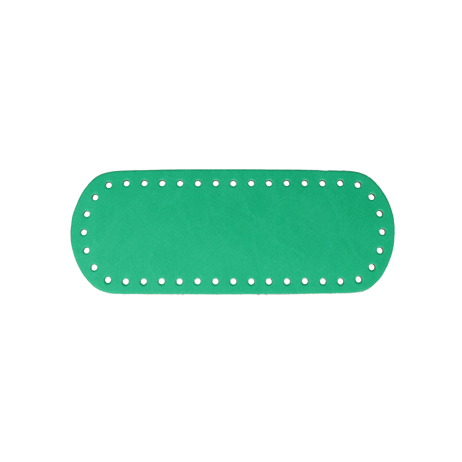 pu-leder taschenboden smaragd oval 21x8cm | 1st