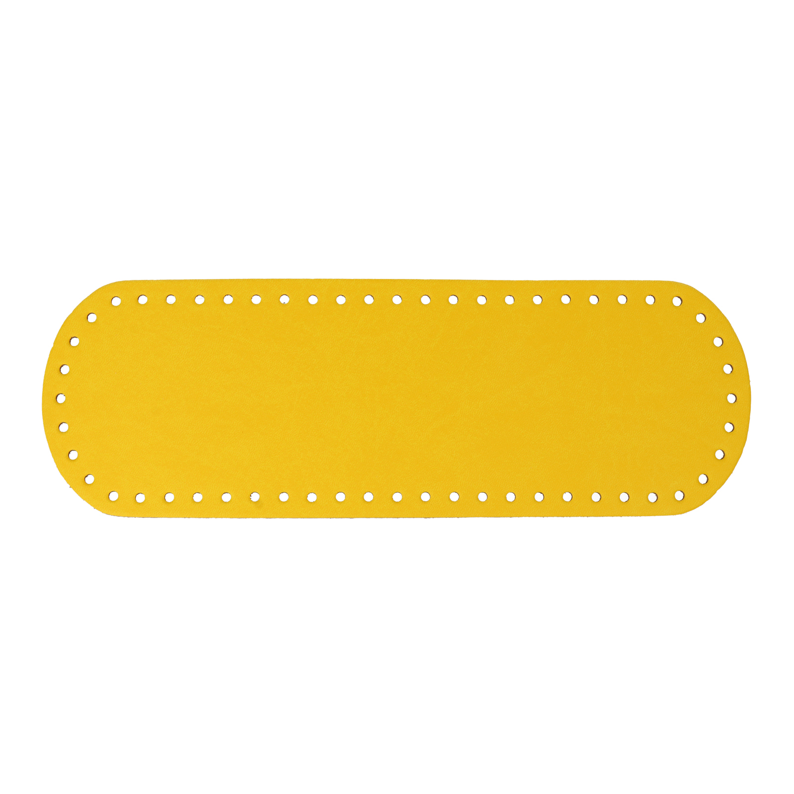yellow pu leather bottom bag oval 30x10cm | 1pc