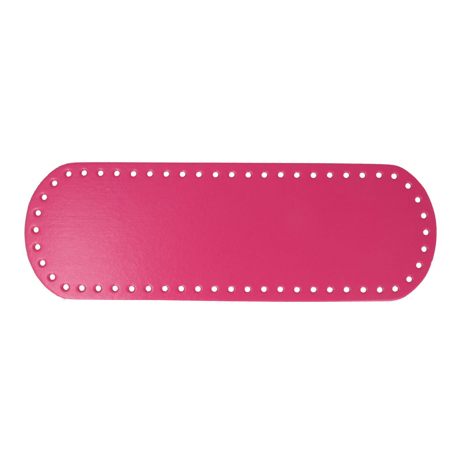 fuchsia pu leather bottom bag oval 30x10cm | 1pc