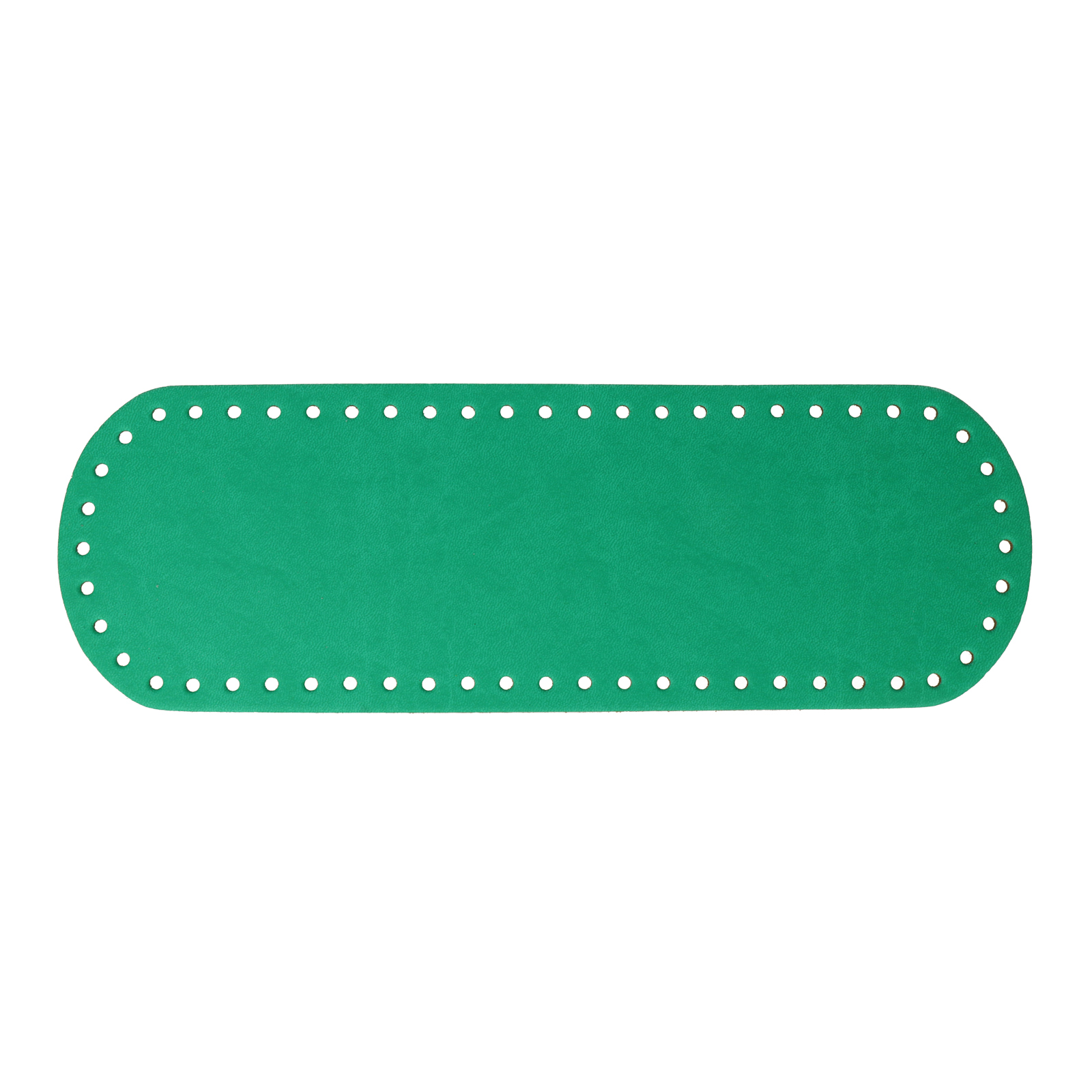 pu-leder taschenboden smaragd oval 30x10cm | 1st