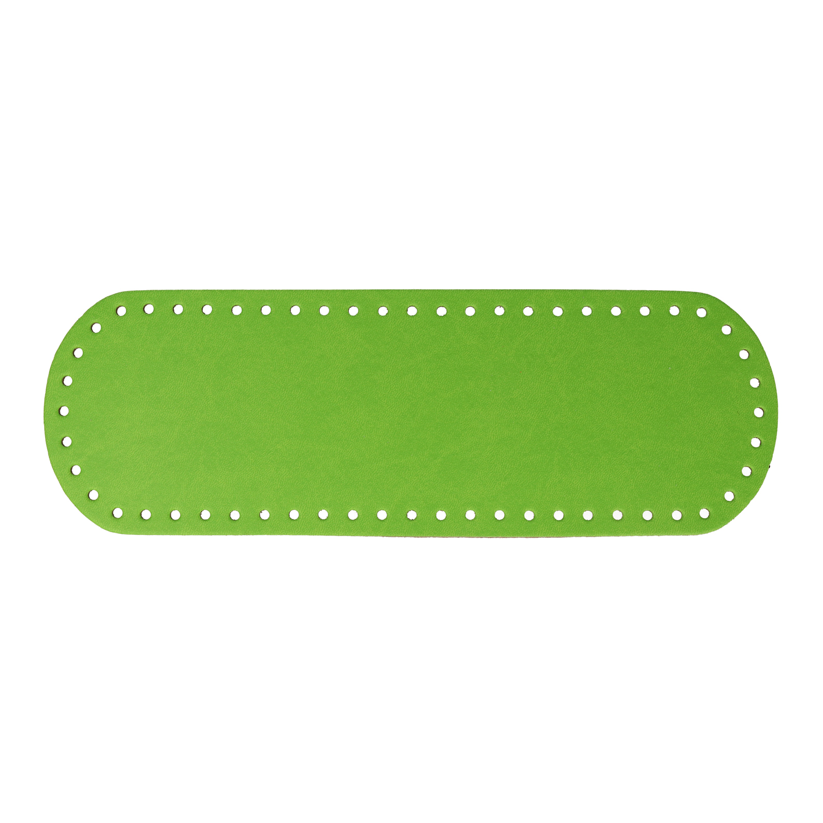 green pu leather bottom bag oval 30x10cm | 1pc
