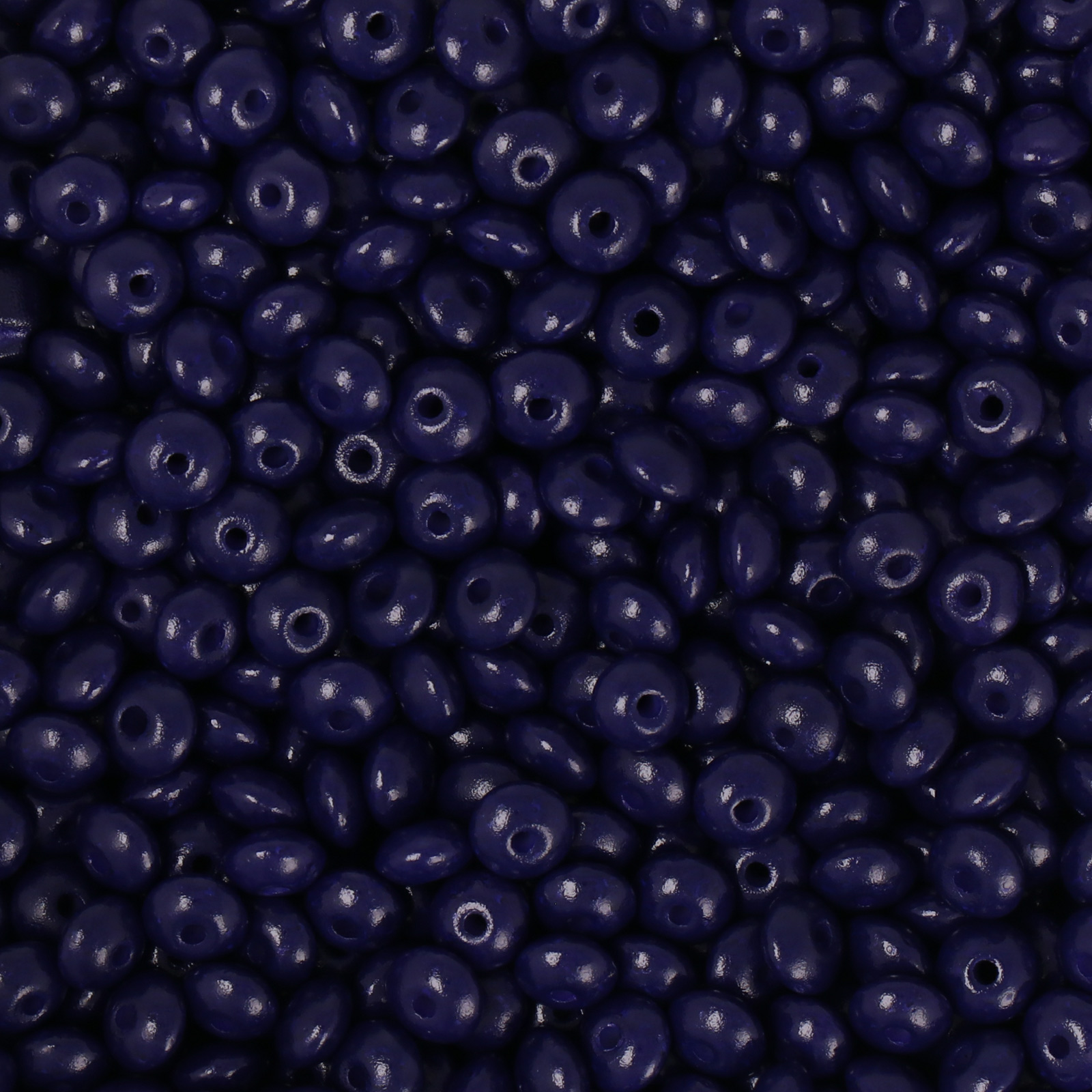 frizzy glass bead - cobalt - roundelle 4x2mm (420pc aprox.) | 30gr
