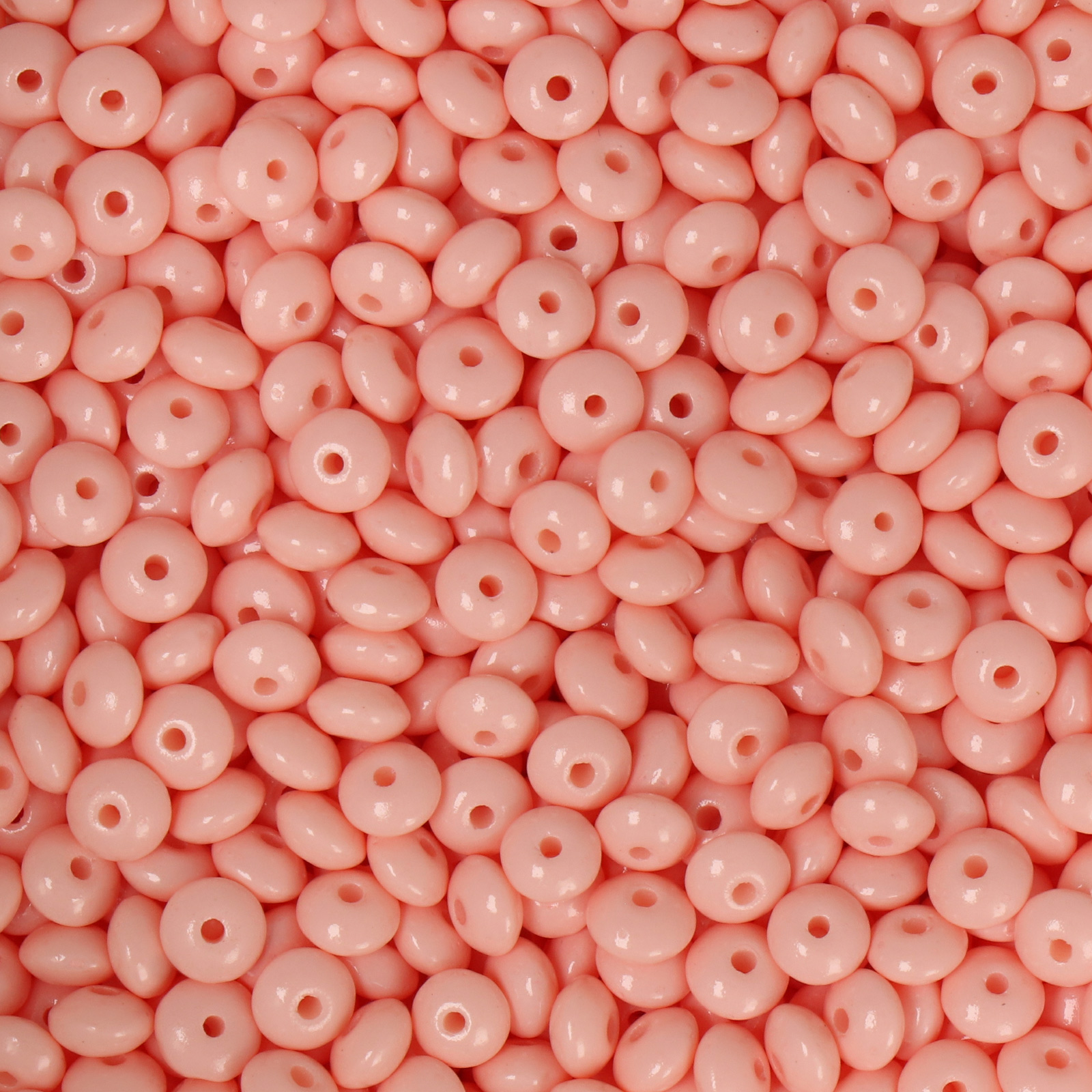 frizzy glass bead - pink - roundelle 4x2mm (420pc aprox.) | 30gr