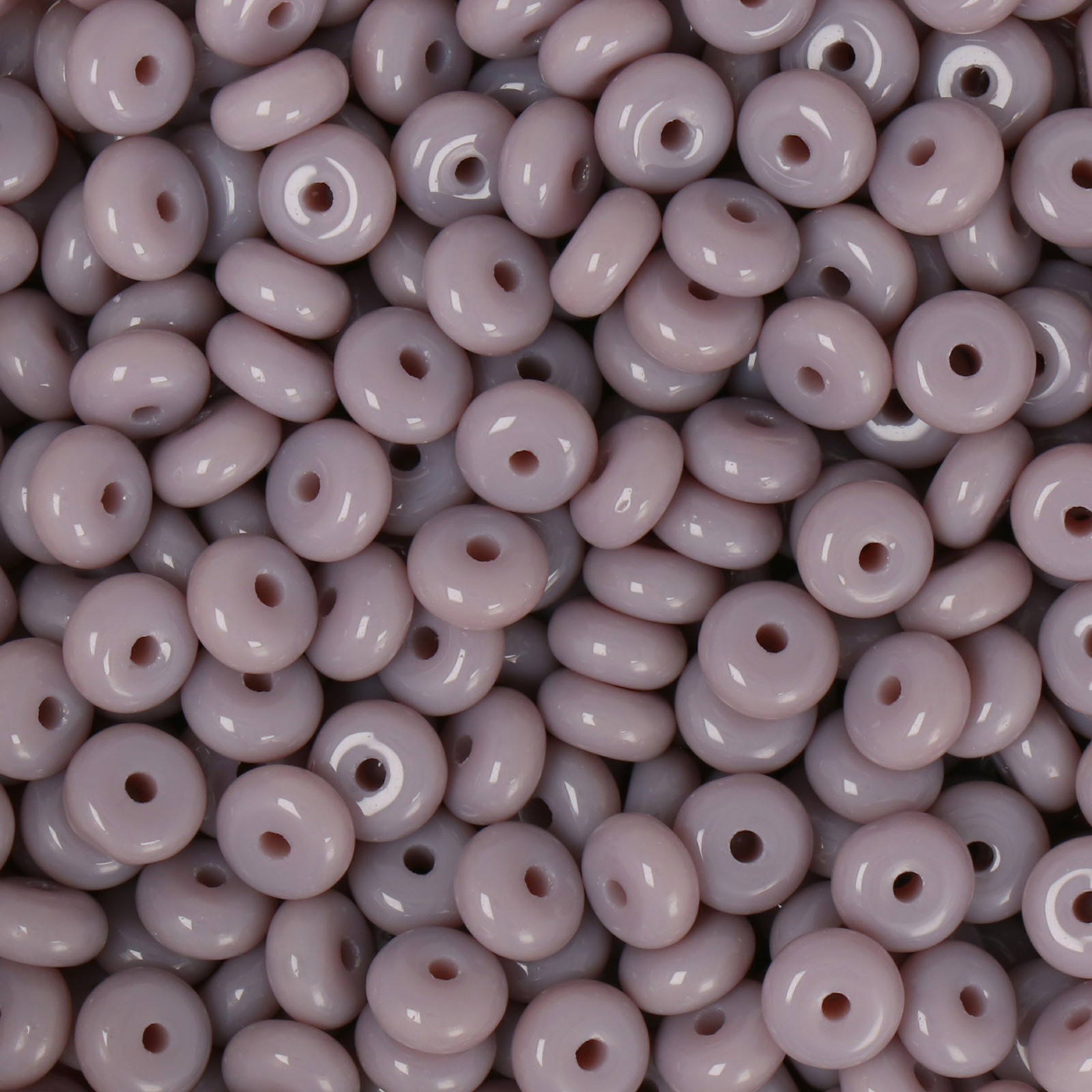 frizzy glass bead - purple - roundelle 6x3mm (150pc aprox.) | 30gr