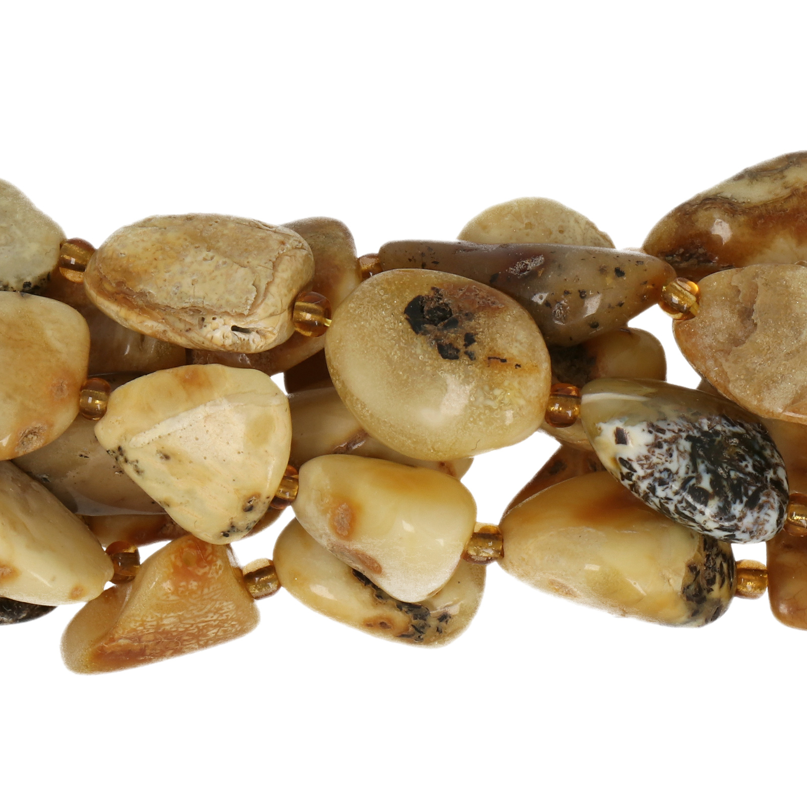 baltischer bernstein butter honig nugget 16x12mm ca | strang 38/40cm