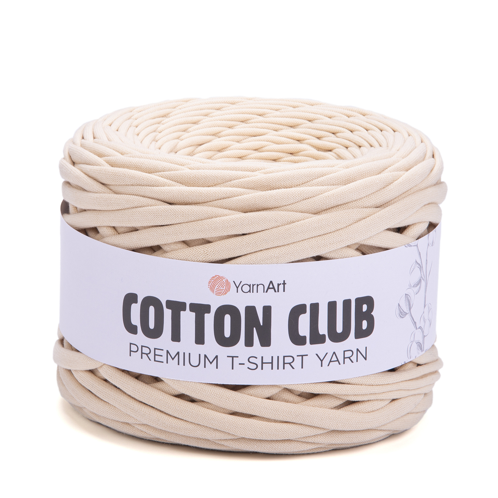 yarnart cotton club - milk (7314) - 310gr (110mt) | 1pc