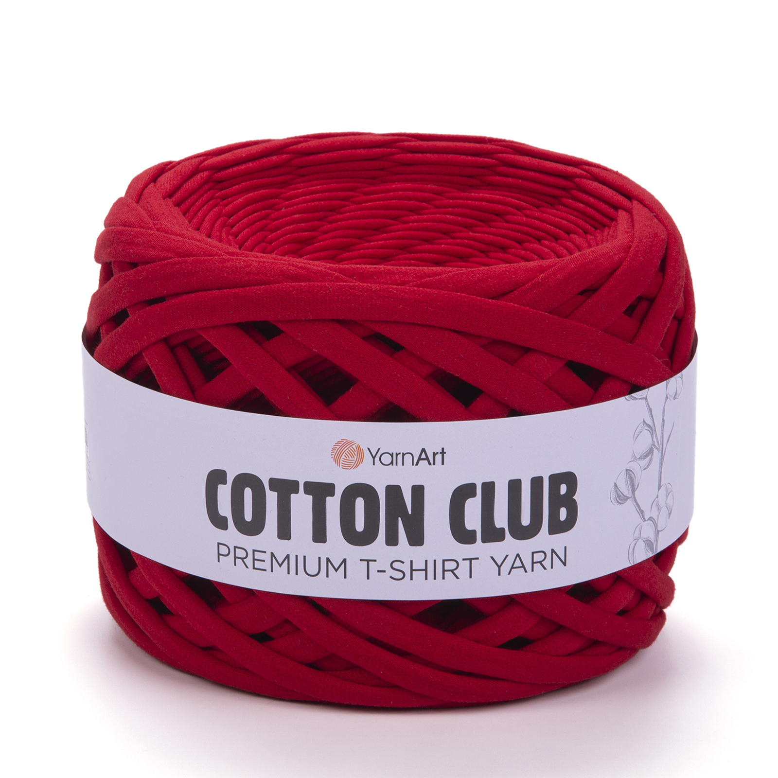 yarnart cotton club - rot (7334) - 310gr (110mt) | 1st