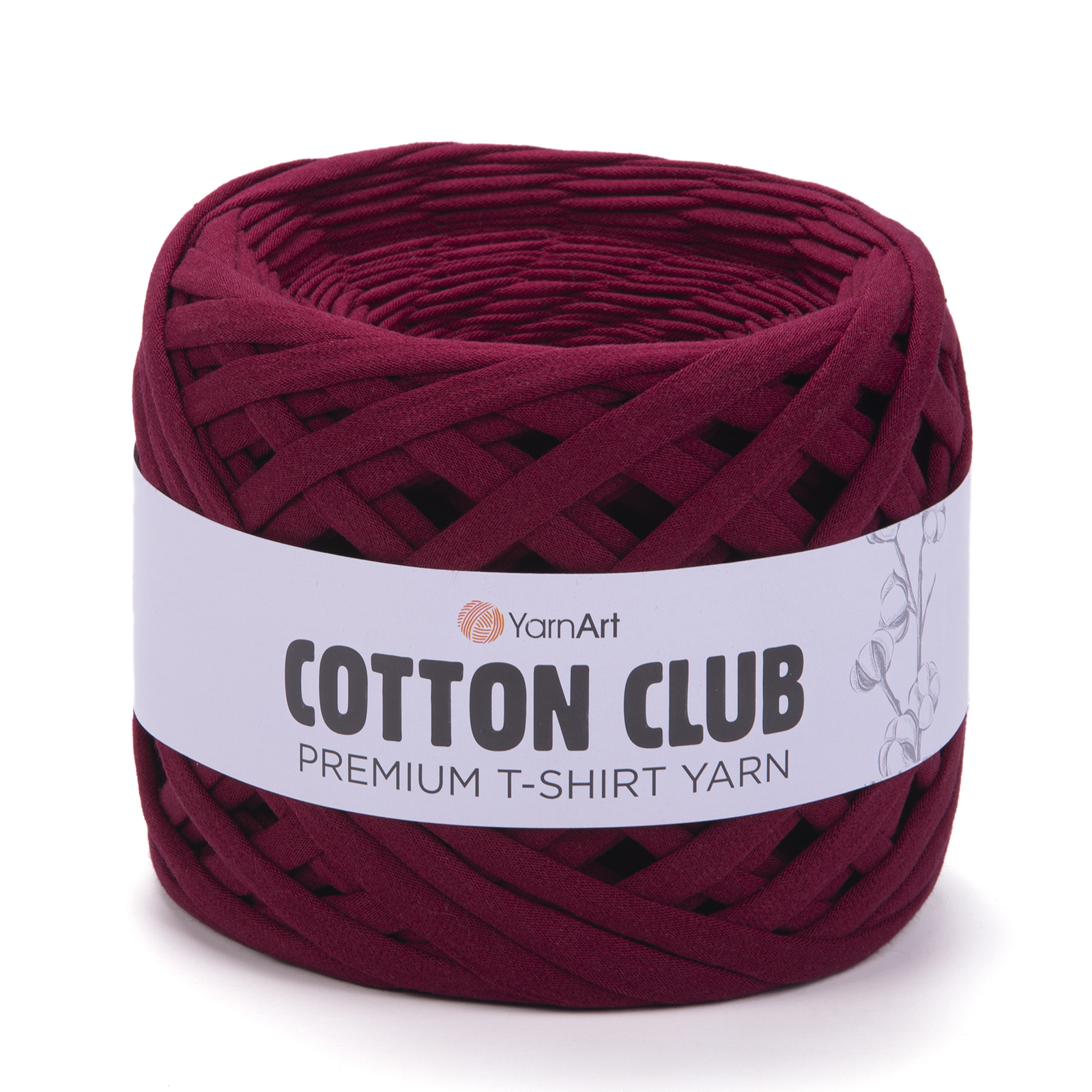 yarnart cotton club - bordeaux (7335) - 310gr (110mt) | 1st