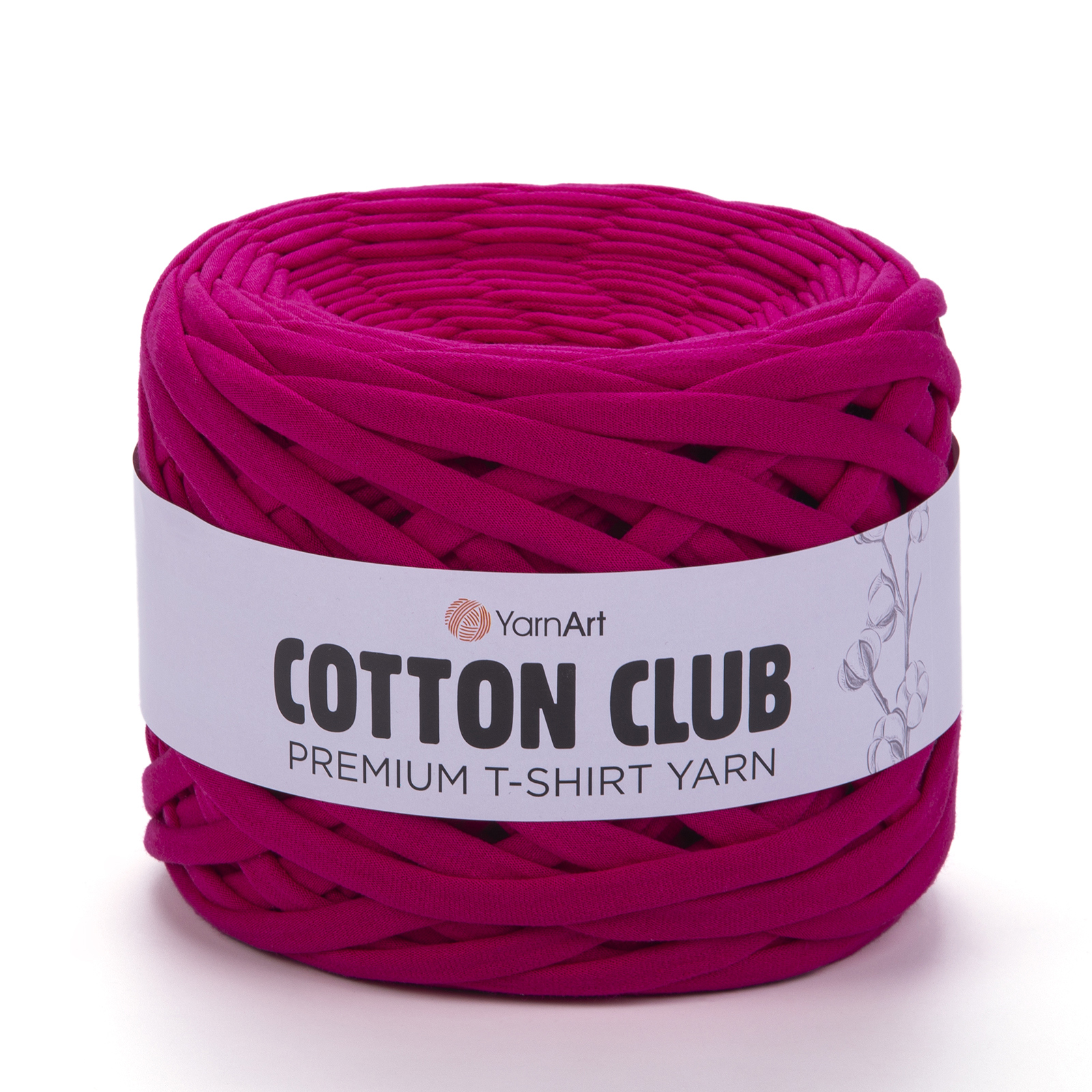 yarnart cotton club - fuchsia (7338) - 310gr (110mt) | 1pc