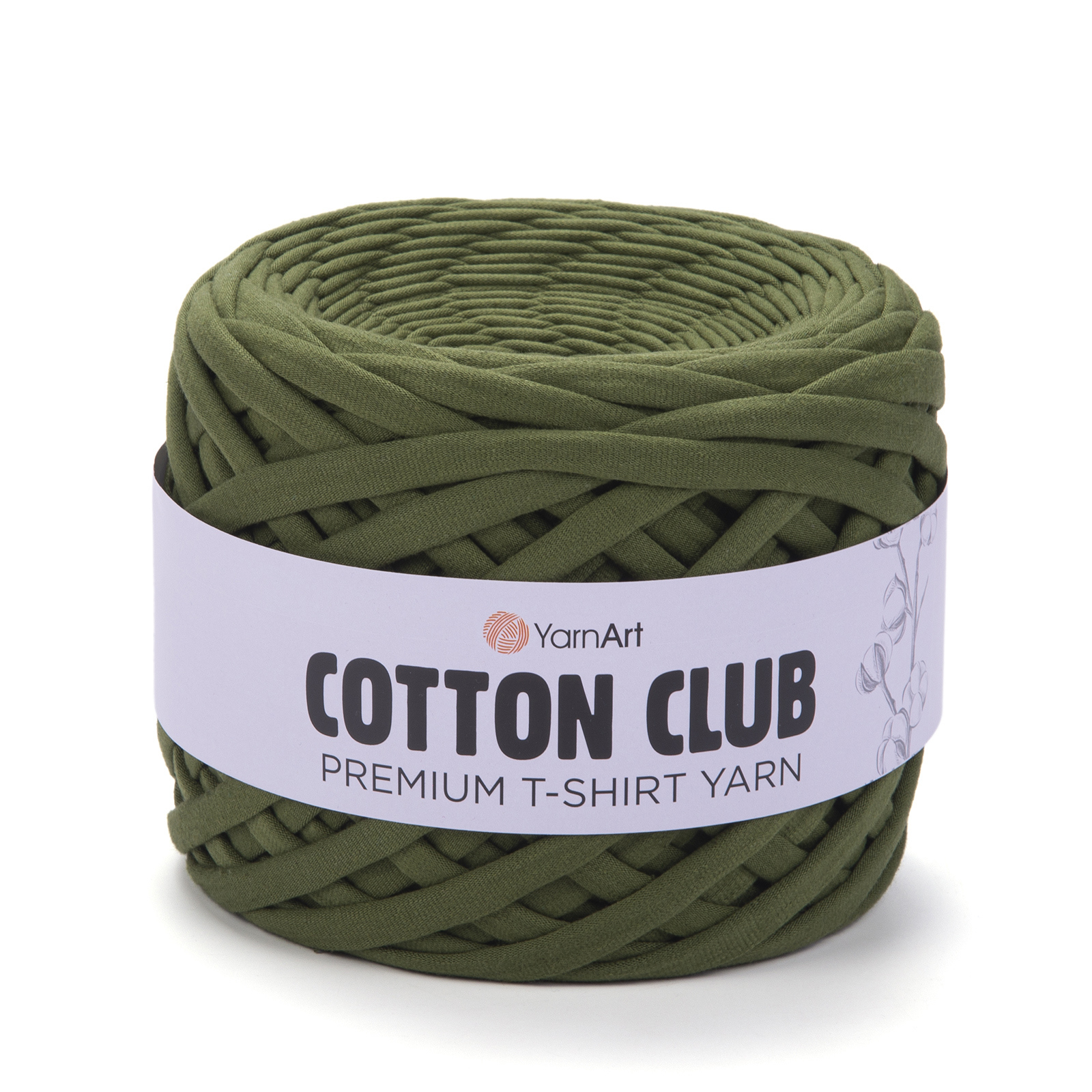 yarnart cotton club - military green (7358) - 310gr (110mt) | 1pc