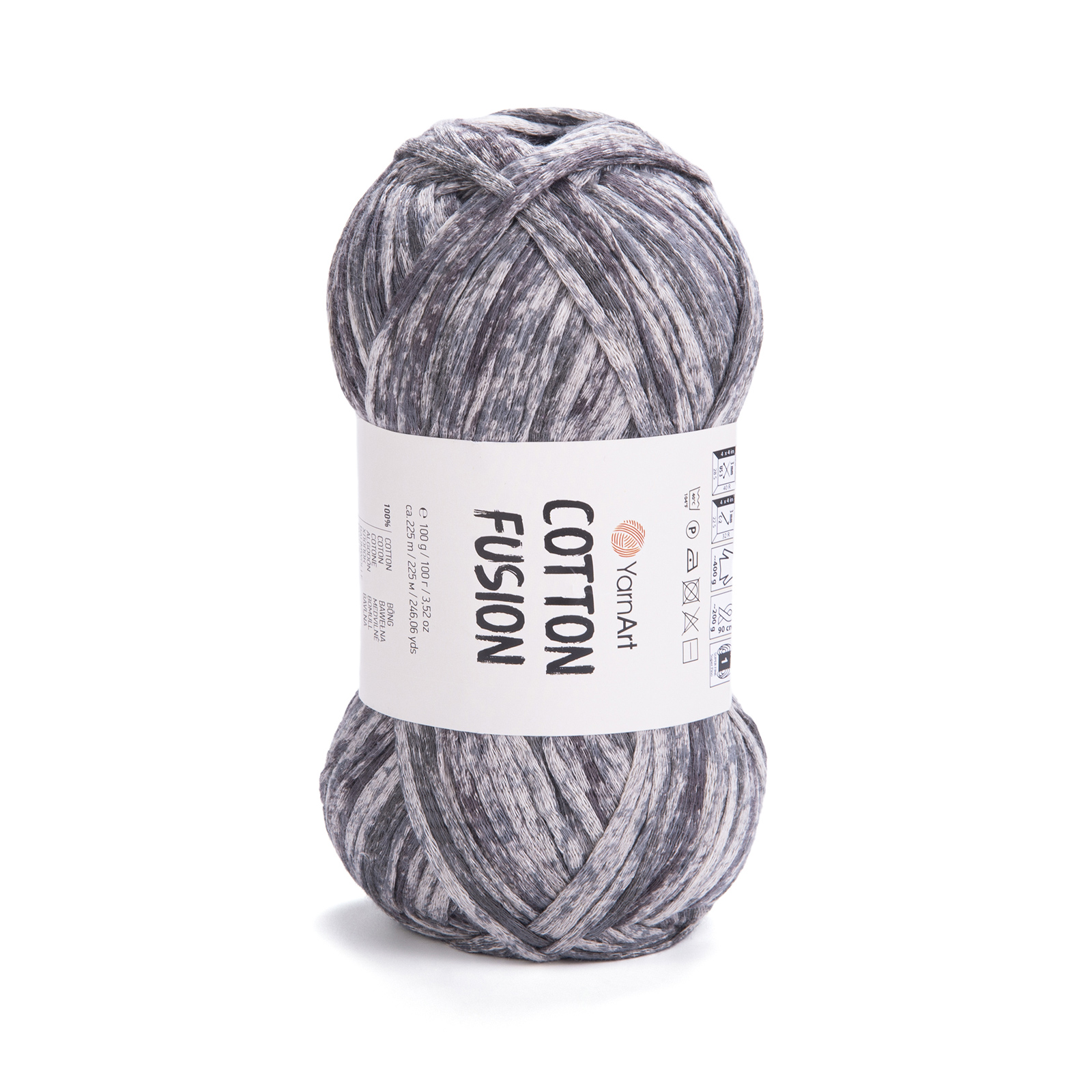 yarnart cotton fusion - smoke (3640) - 100gr (225mt) | 1pc