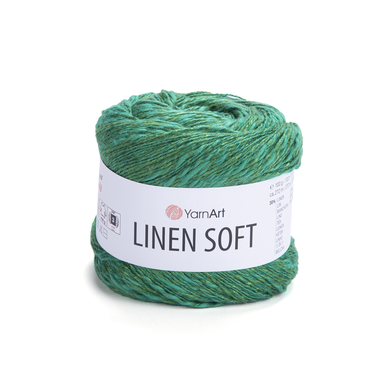 yarnart linen soft - emerald (7315) - 100gr (272mt) | 1pc