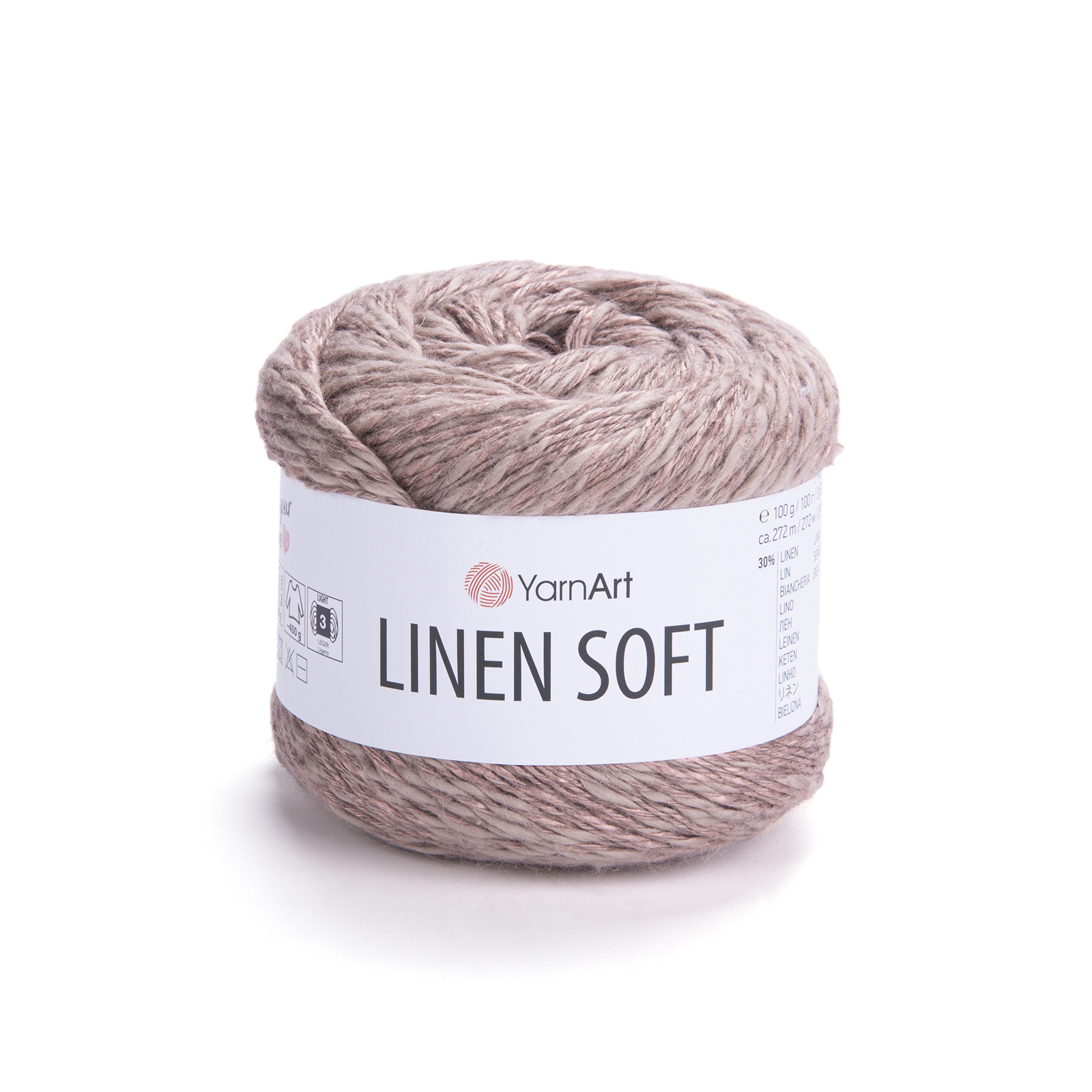 yarnart linen soft - taupe (7308) - 100gr (272mt) | 1st
