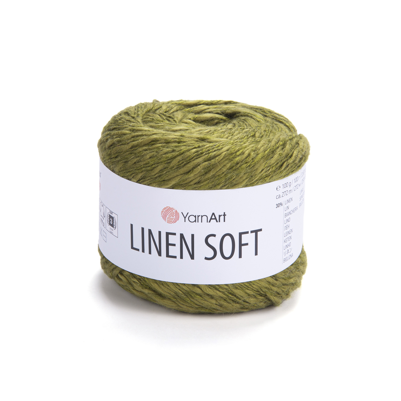yarnart linen soft - oliv (7314) - 100gr (272mt) | 1st