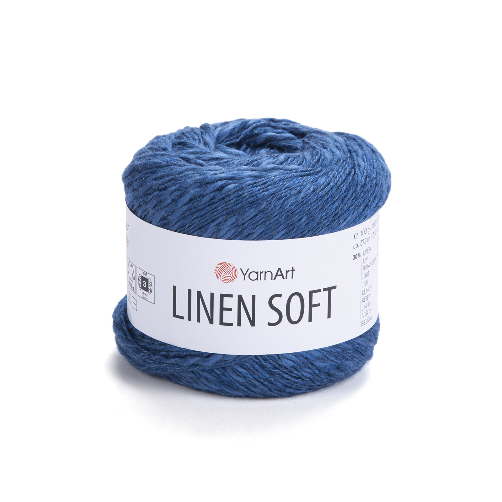 yarnart linen soft - blue (7317) - 100gr (272mt) | 1pc
