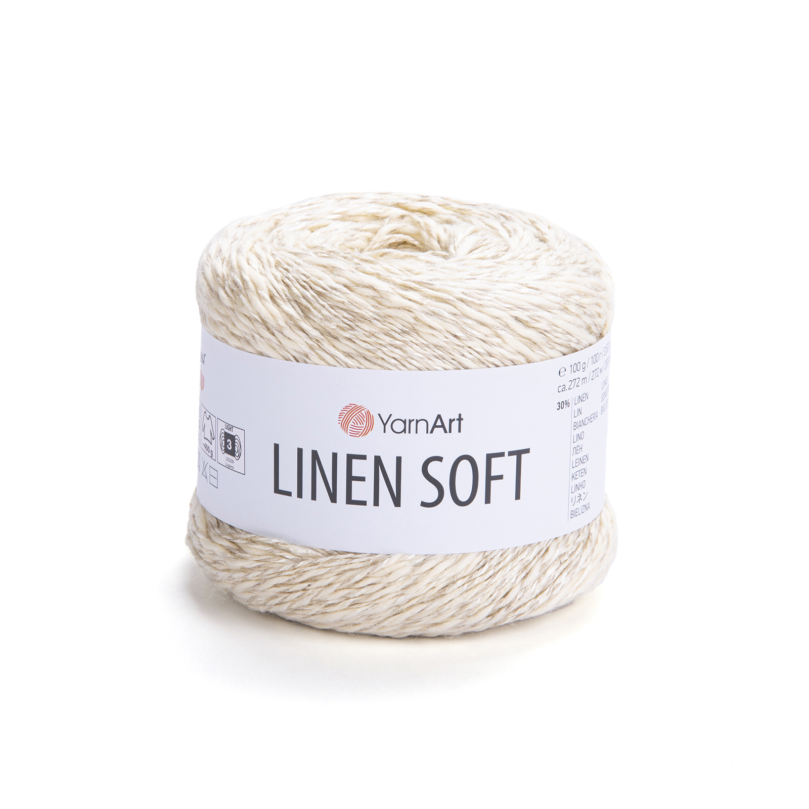 yarnart linen soft - ecrù (7302) - 100gr (272mt) | 1st