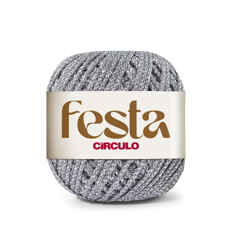 circulo festa - silver (808) - 50gr (87mt) | 1pc