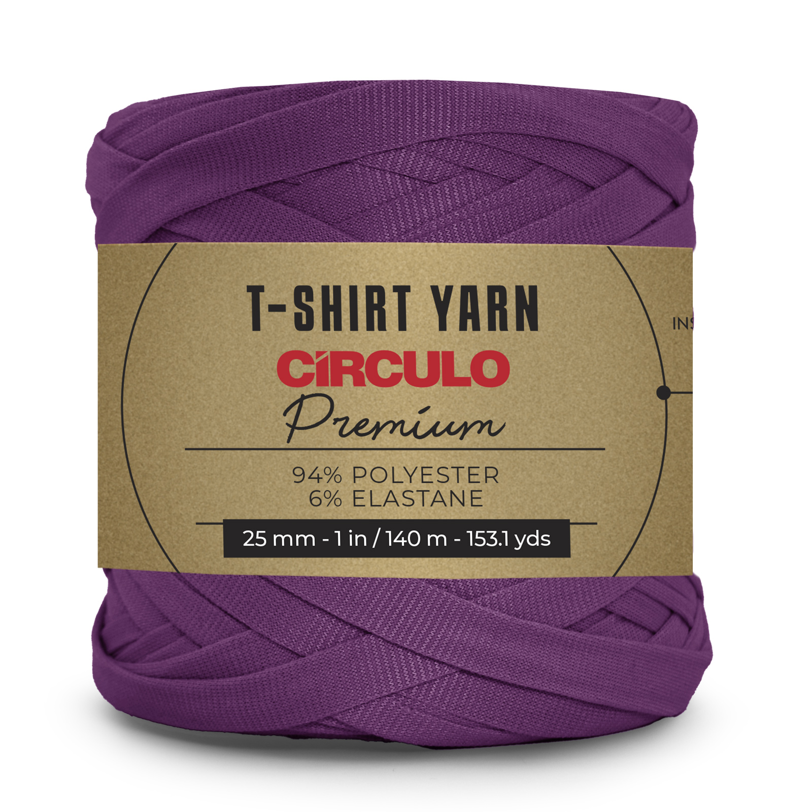 circulo premium t-shirt yarn - wine (6291) - 270gr (140mt) | 1pc