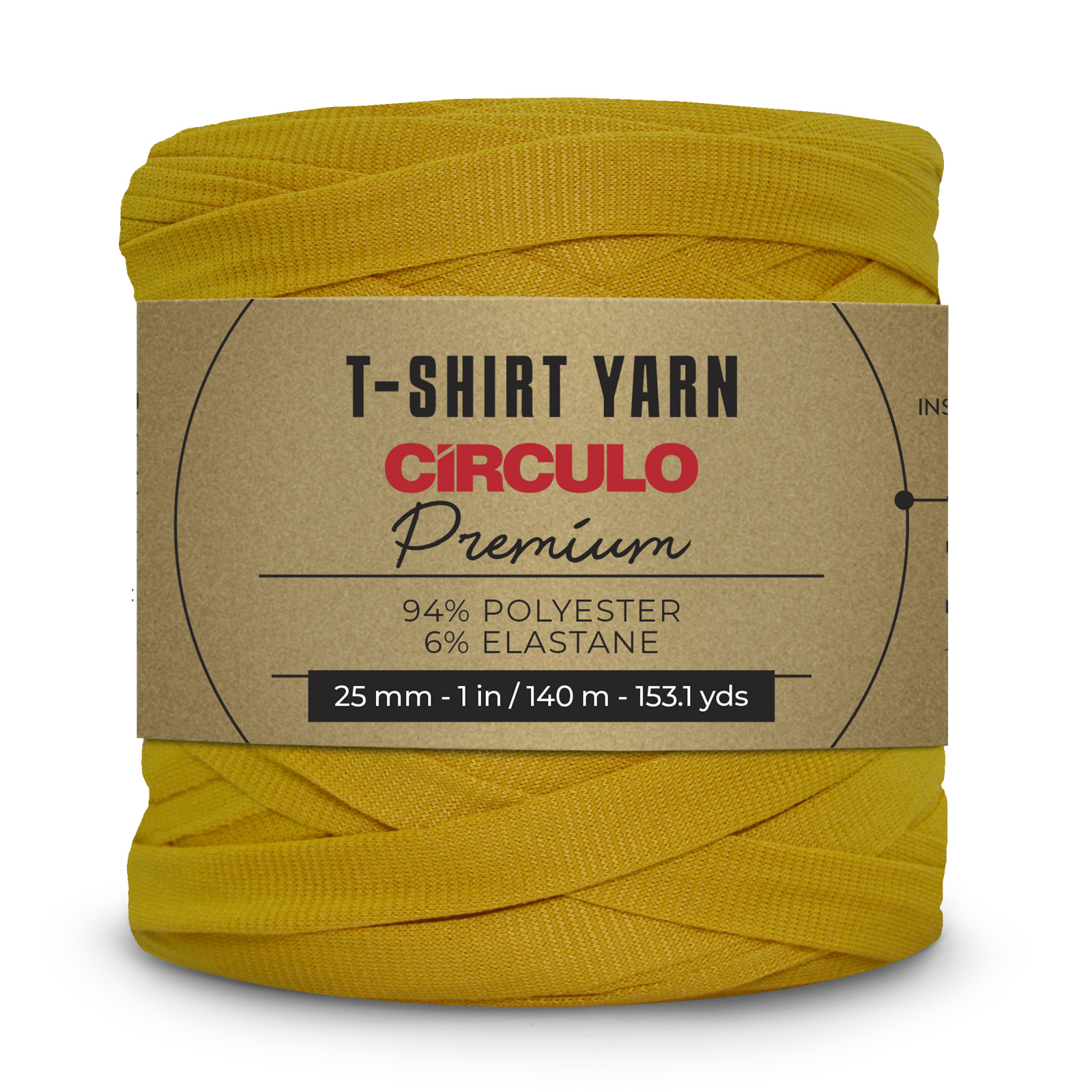 circulo premium t-shirt yarn - curry (1748) - 270gr (140mt) | 1st