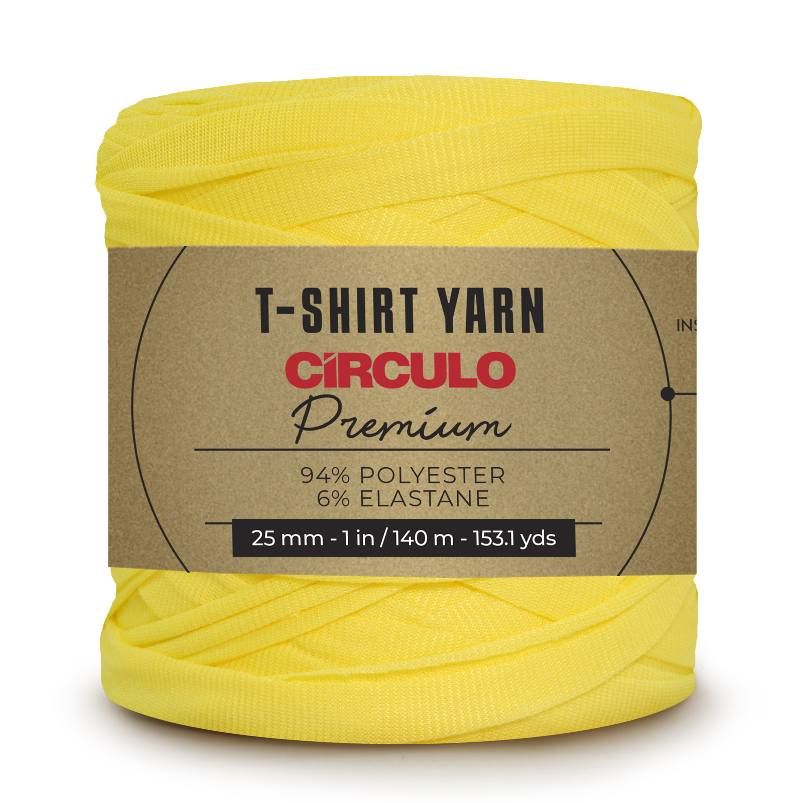 circulo premium t-shirt yarn - canary (1289) - 270gr (140mt) | 1pc